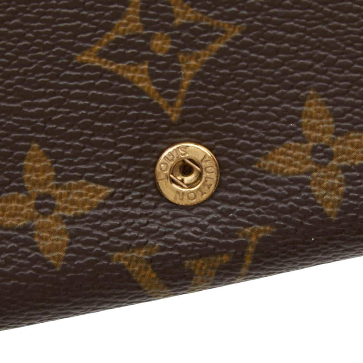 Louis Vuitton Brown Pvc Leather Long Wallet (Bi-Fold) (Pre-Owned)