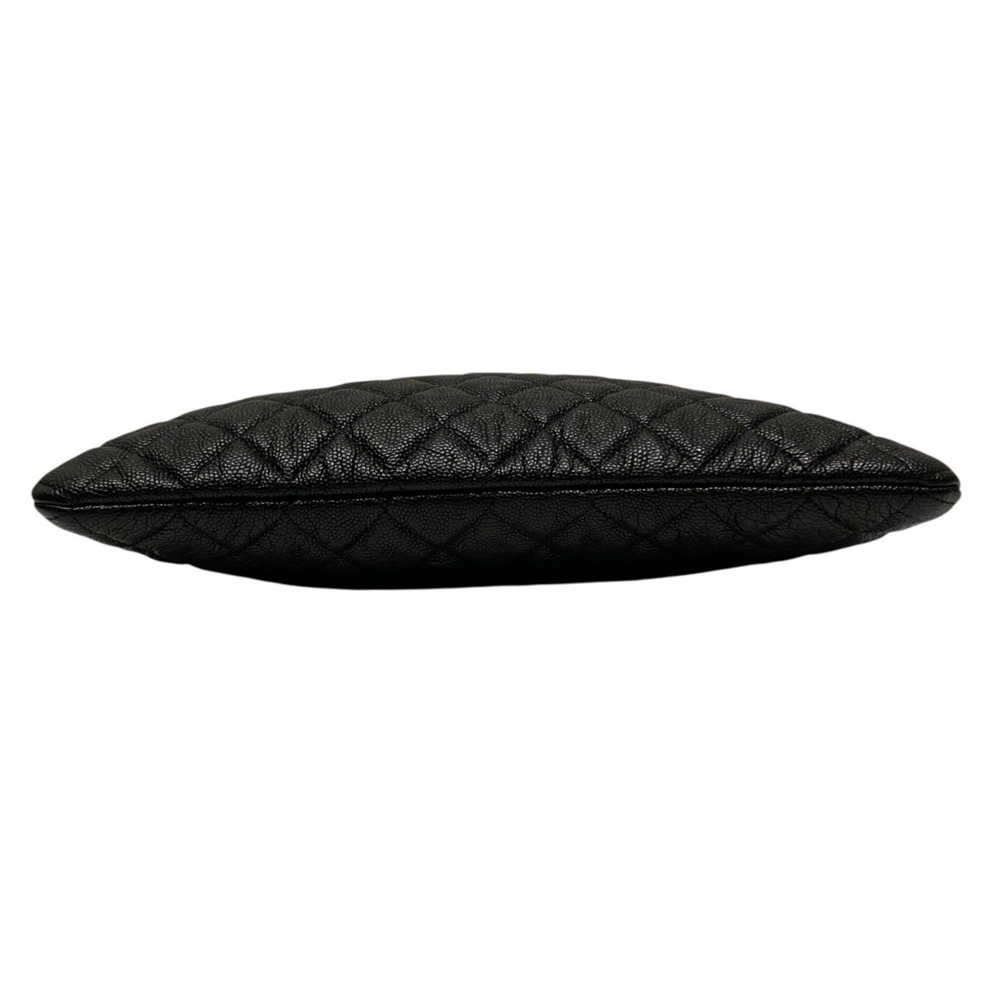 Chanel Boy Chanel Black Grained Calfskin Clutch Bag (Pre-Owned)