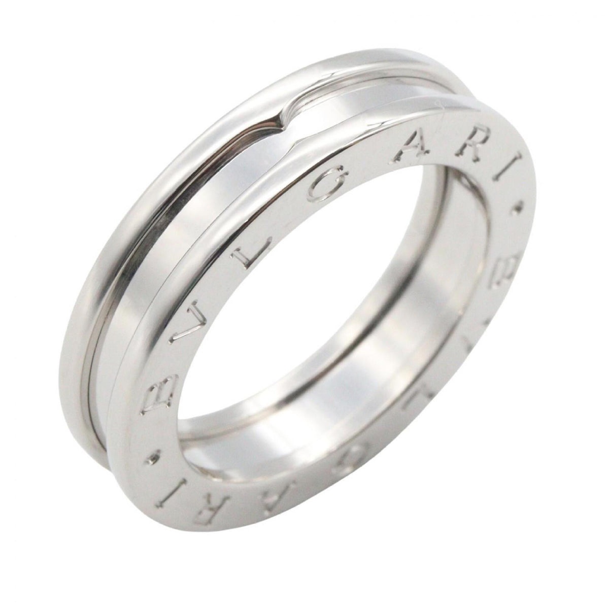 Bvlgari Silver White Gold (18K) Band Ring (Pre-Owned)