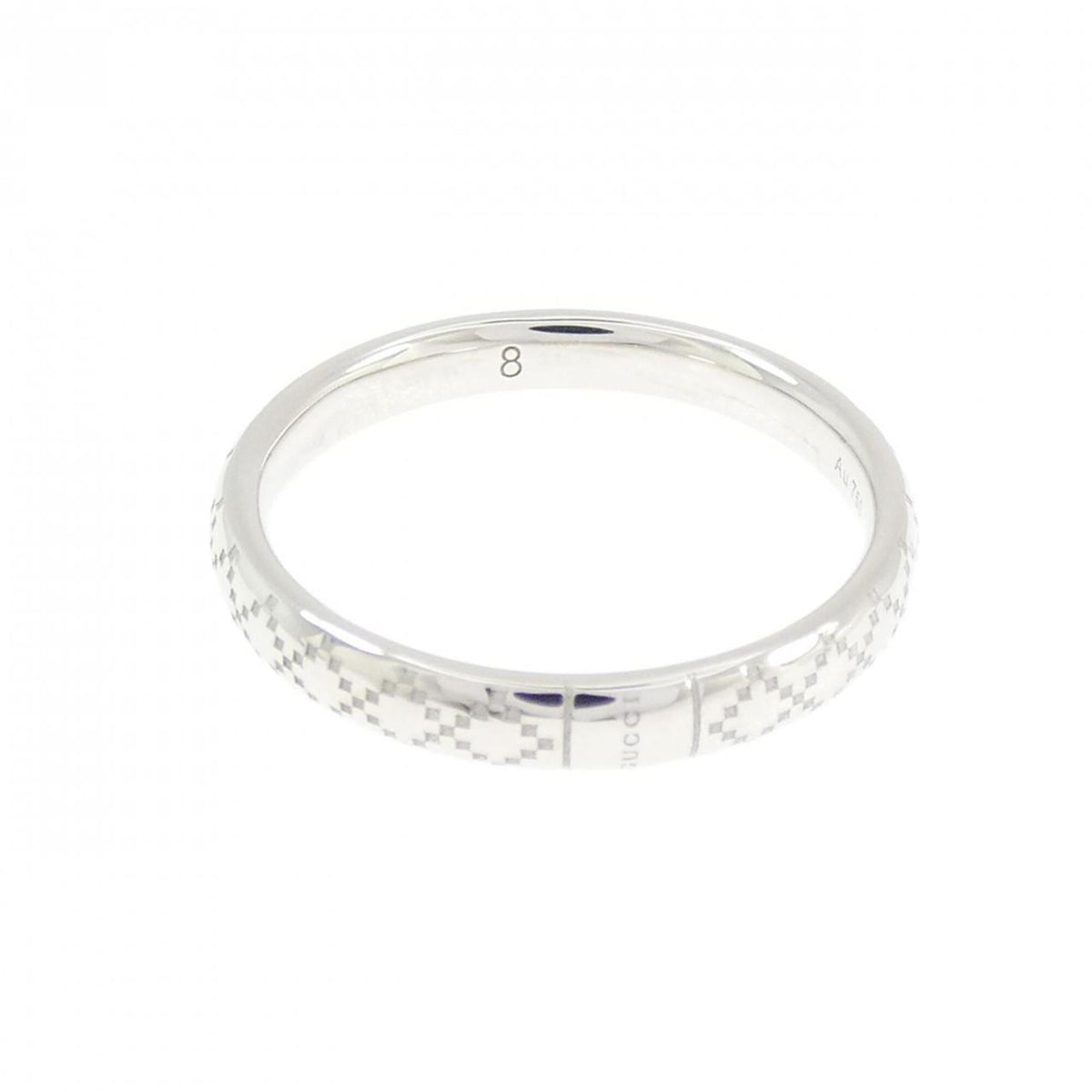 Gucci White Gold White Gold (18K) Band Ring (Pre-Owned)