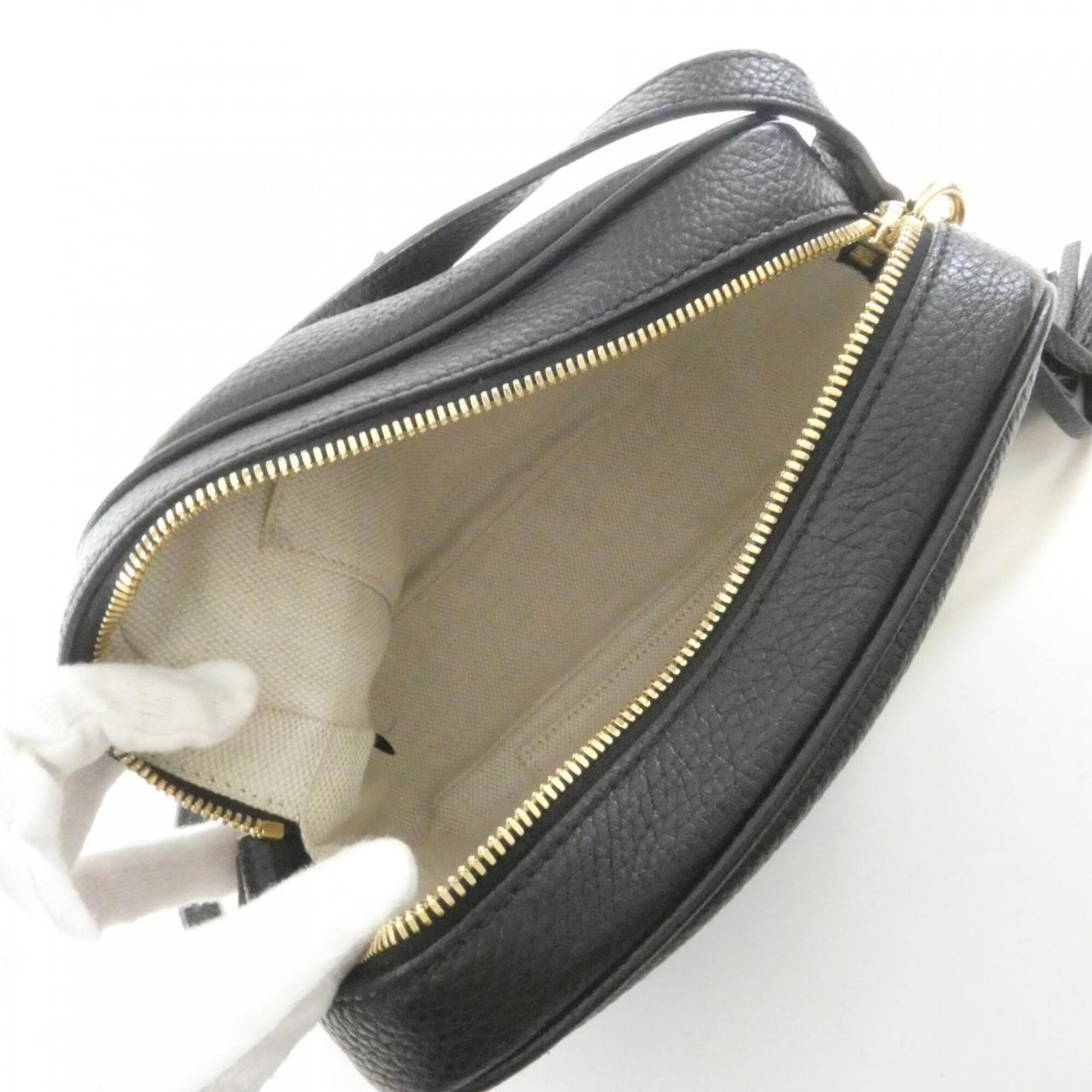 Gucci Black Leather Shoulder Bag (Pre-Owned)