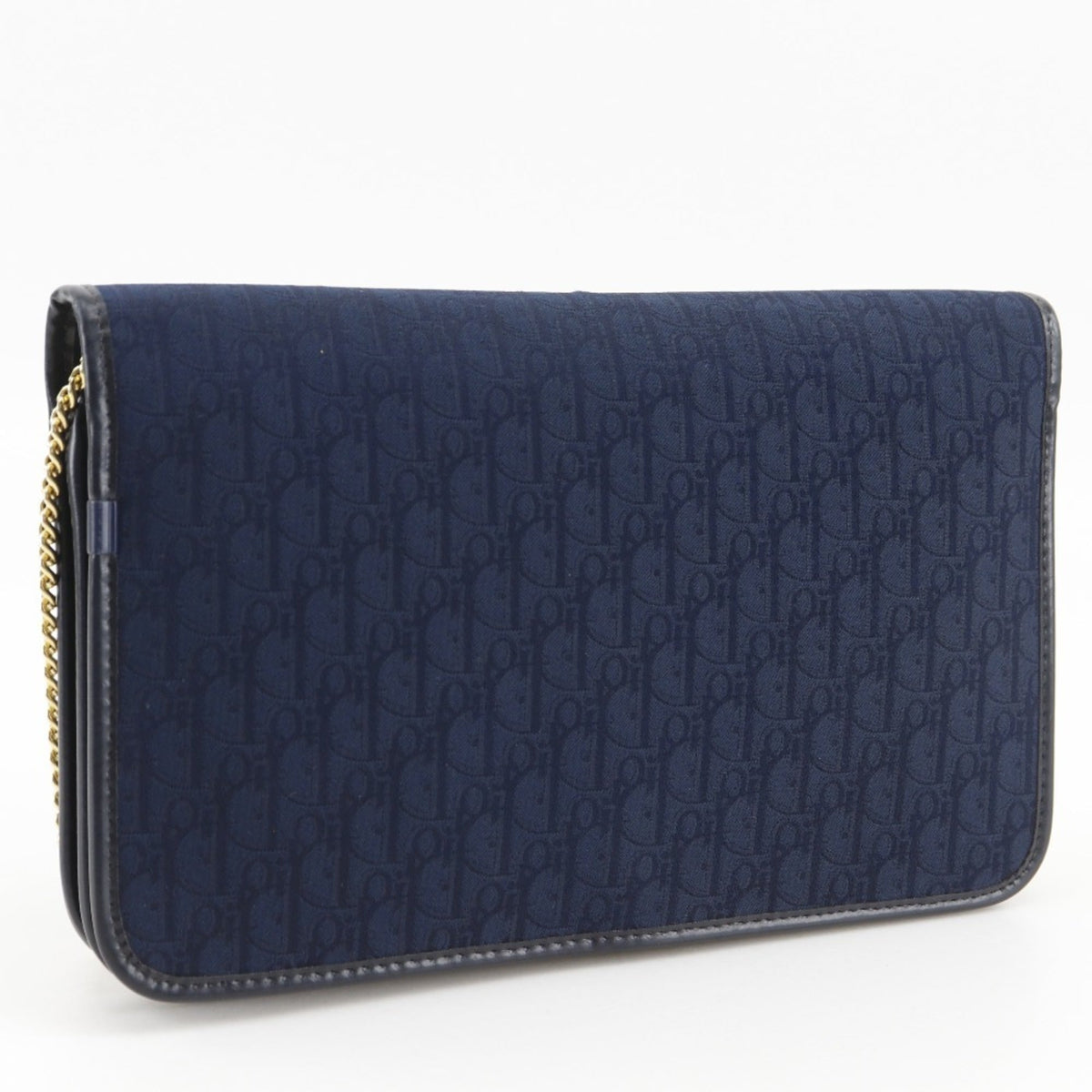 Christian Dior Navy Canvas Shoulder Bag (Pre-Owned)