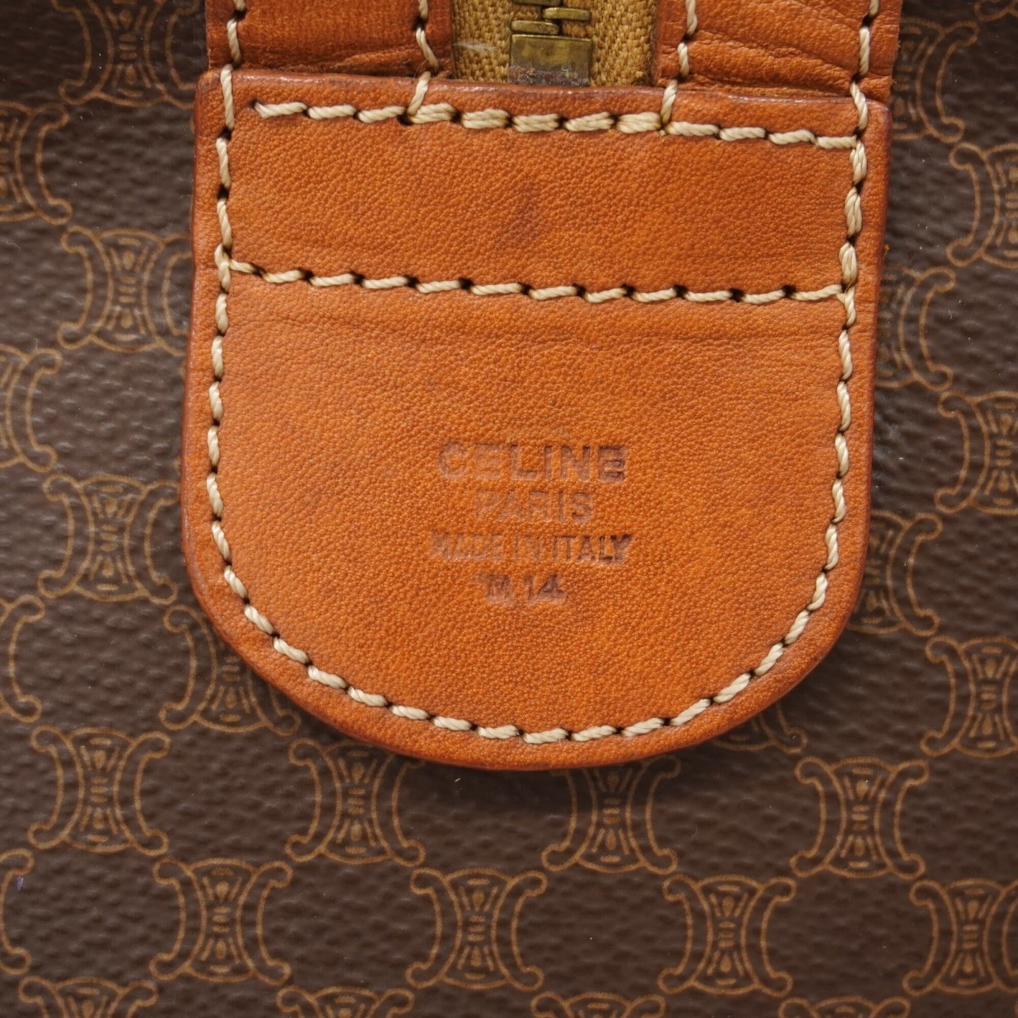 Celine Brown Pvc Boston Bag (Pre-Owned)