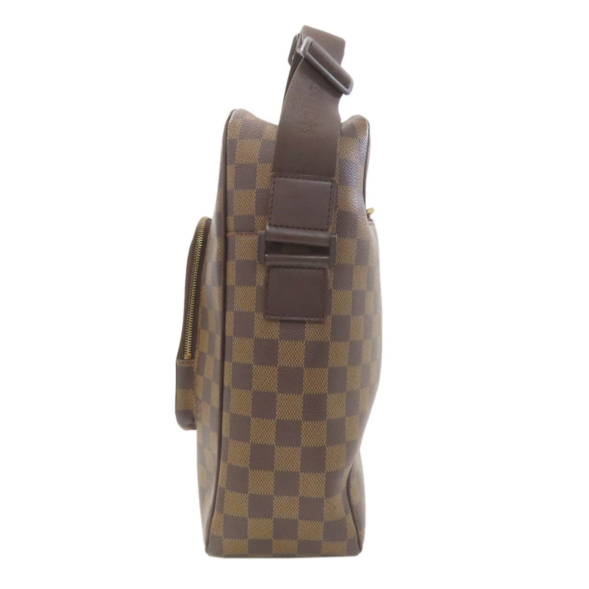 Louis Vuitton Damier Damier Canvas Ebene Damier Canvas Shoulder Bag (Pre-Owned)