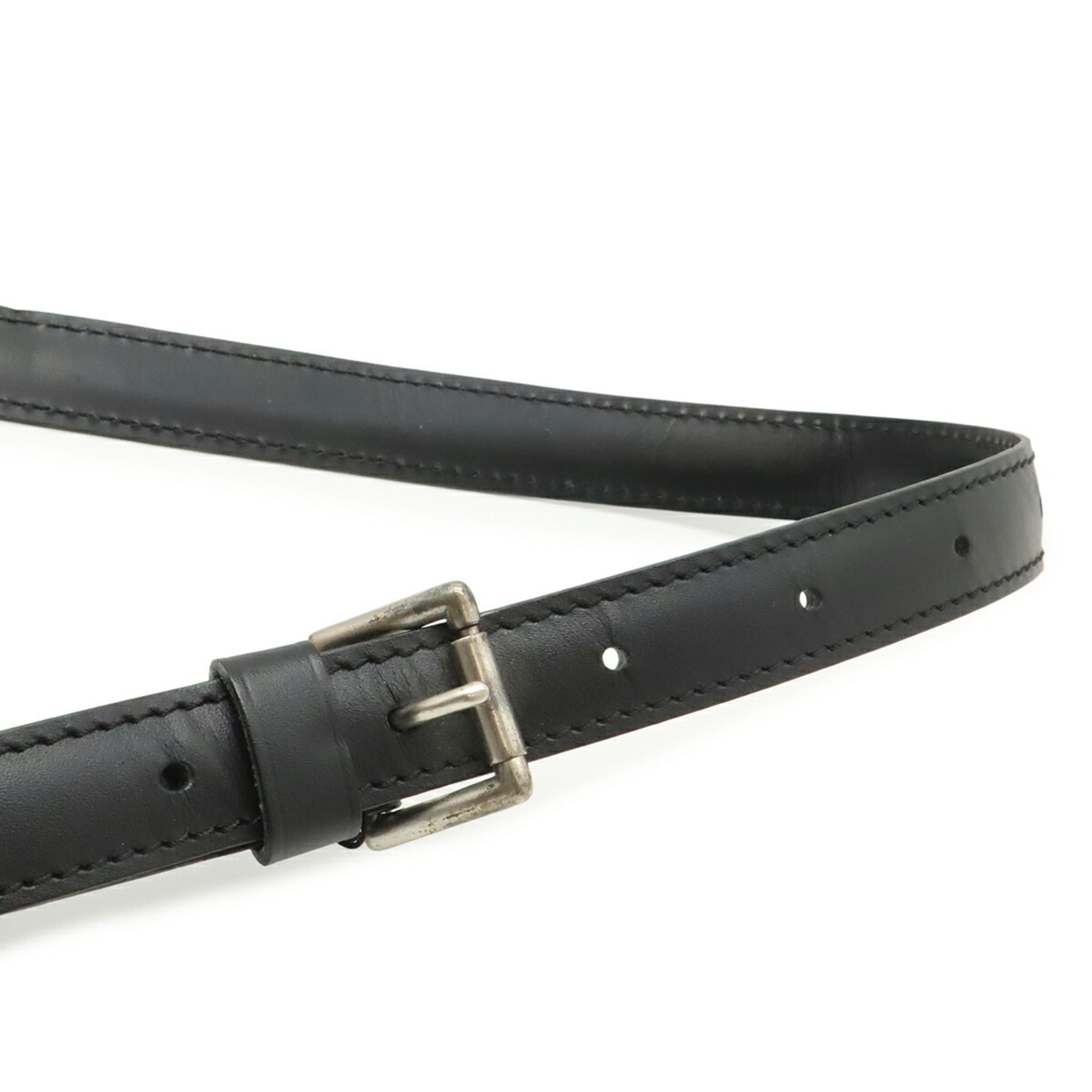 Louis Vuitton Ardoise Black Leather Handbag Shoulder Bag (Pre-Owned)
