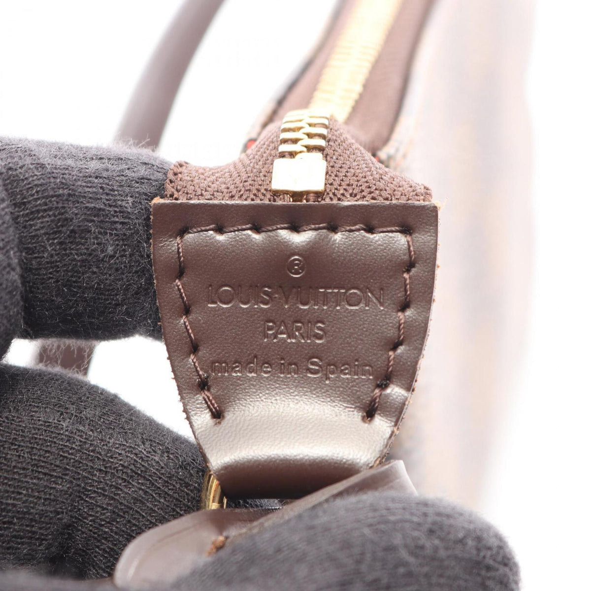 Louis Vuitton Brown Coated Canvas Leather Handbag (Pre-Owned)