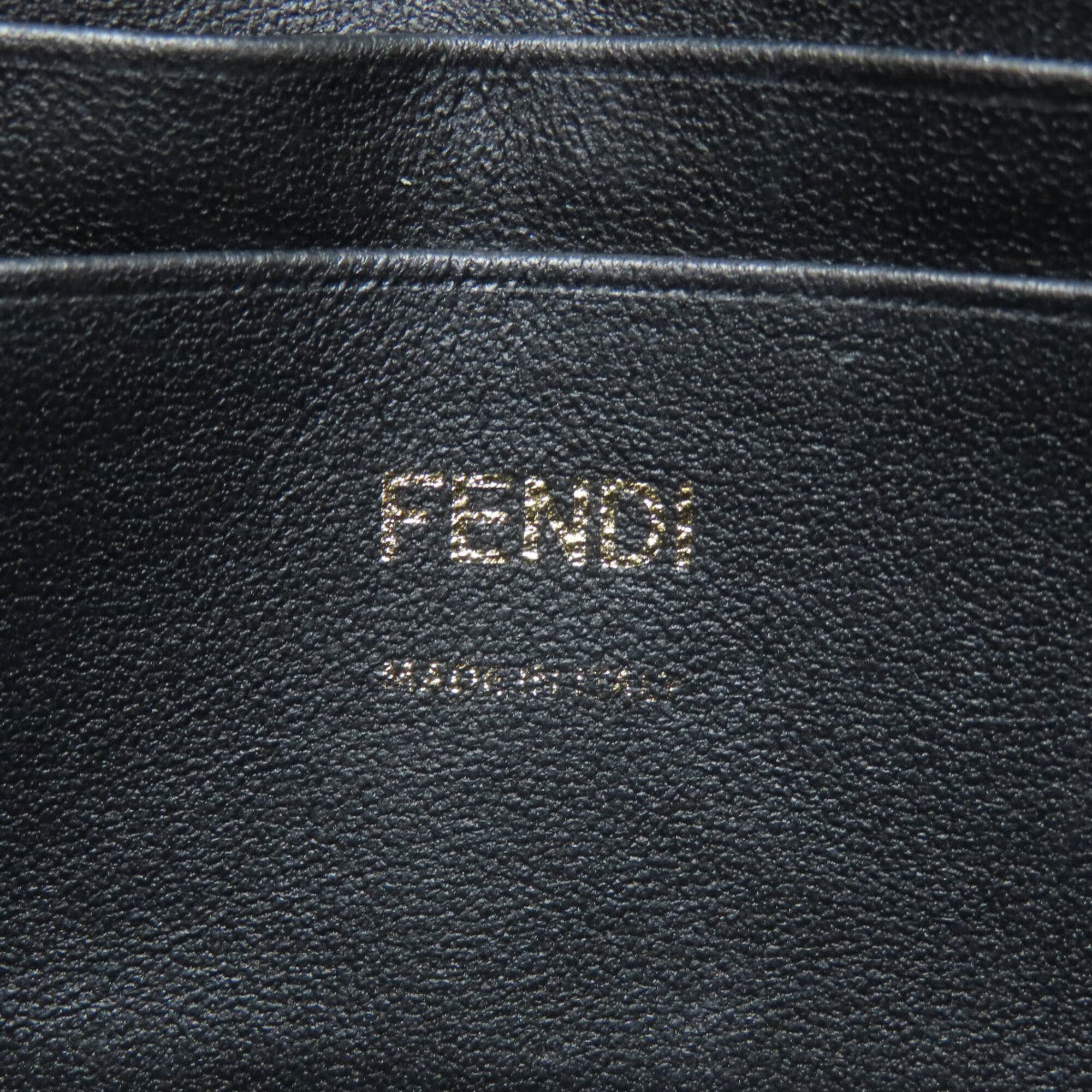 Fendi Black Leather Shoulder Bag (Pre-Owned)