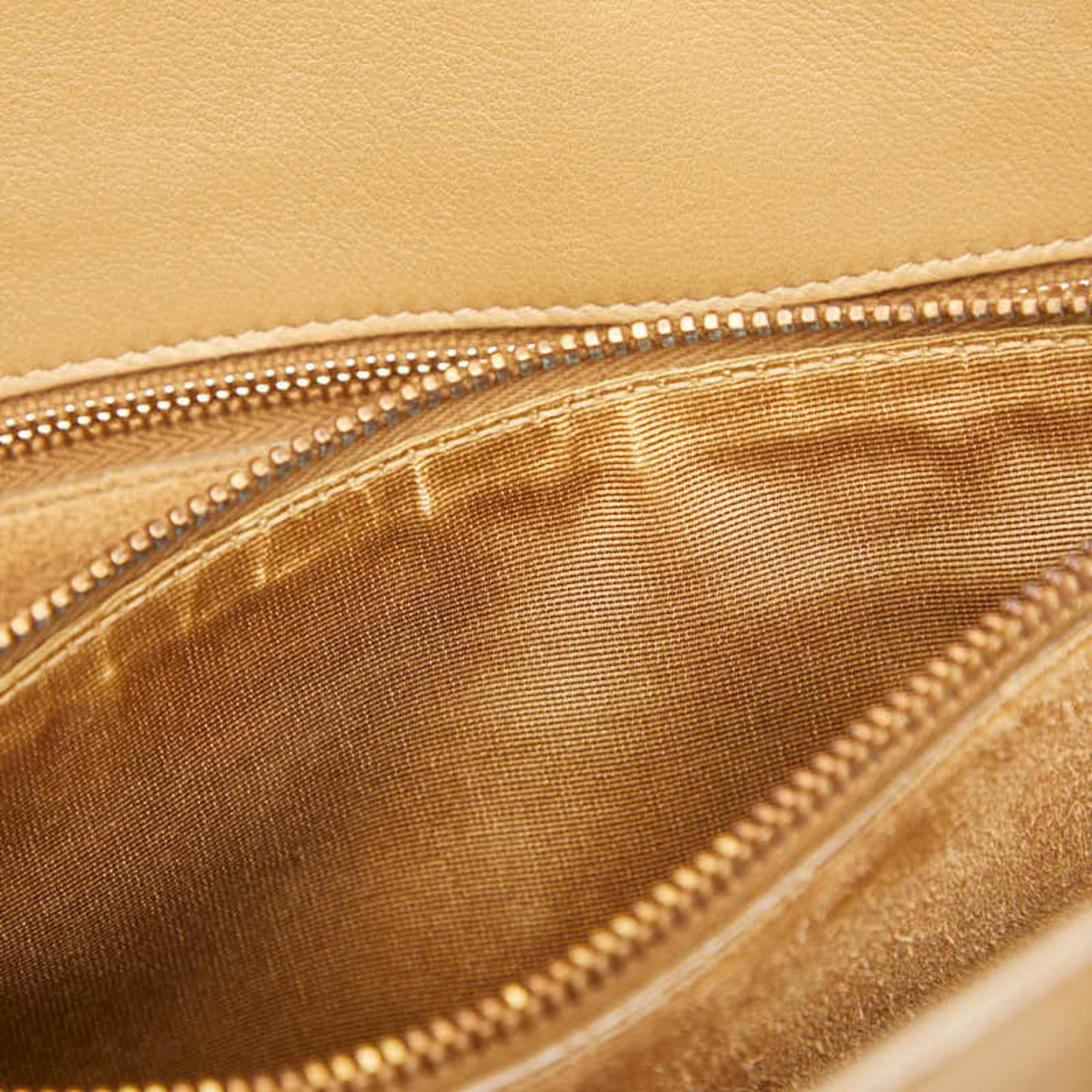 Saint Laurent Brown Leather Handbag Shoulder Bag (Pre-Owned)