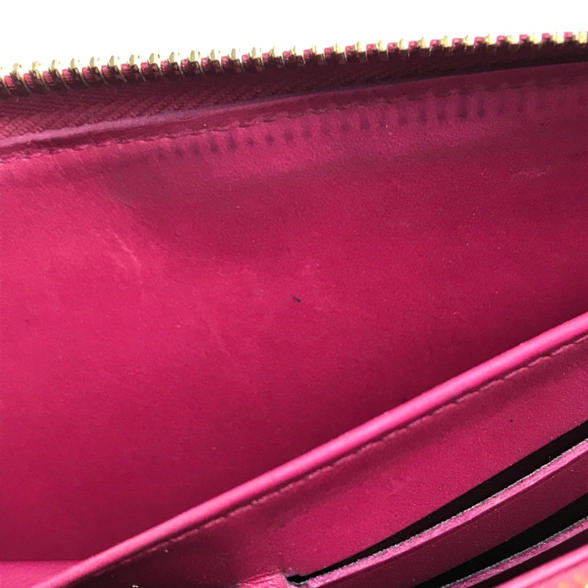 Louis Vuitton Pink Leather Long Wallet (Bi-Fold) (Pre-Owned)