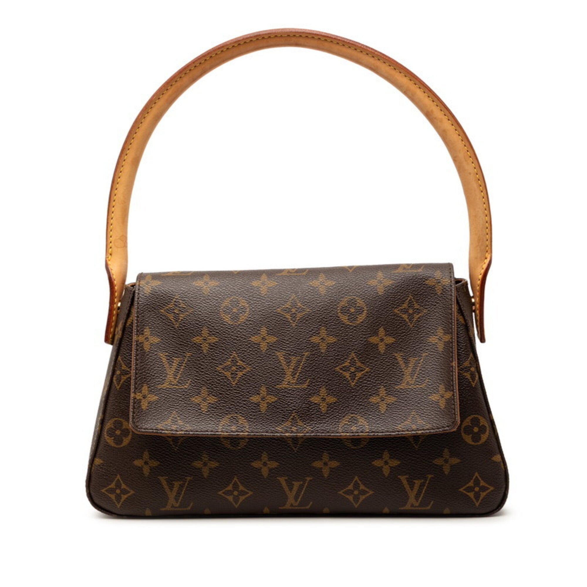 Louis Vuitton Monogram Brown Pvc Leather Handbag Shoulder Bag (Pre-Owned)