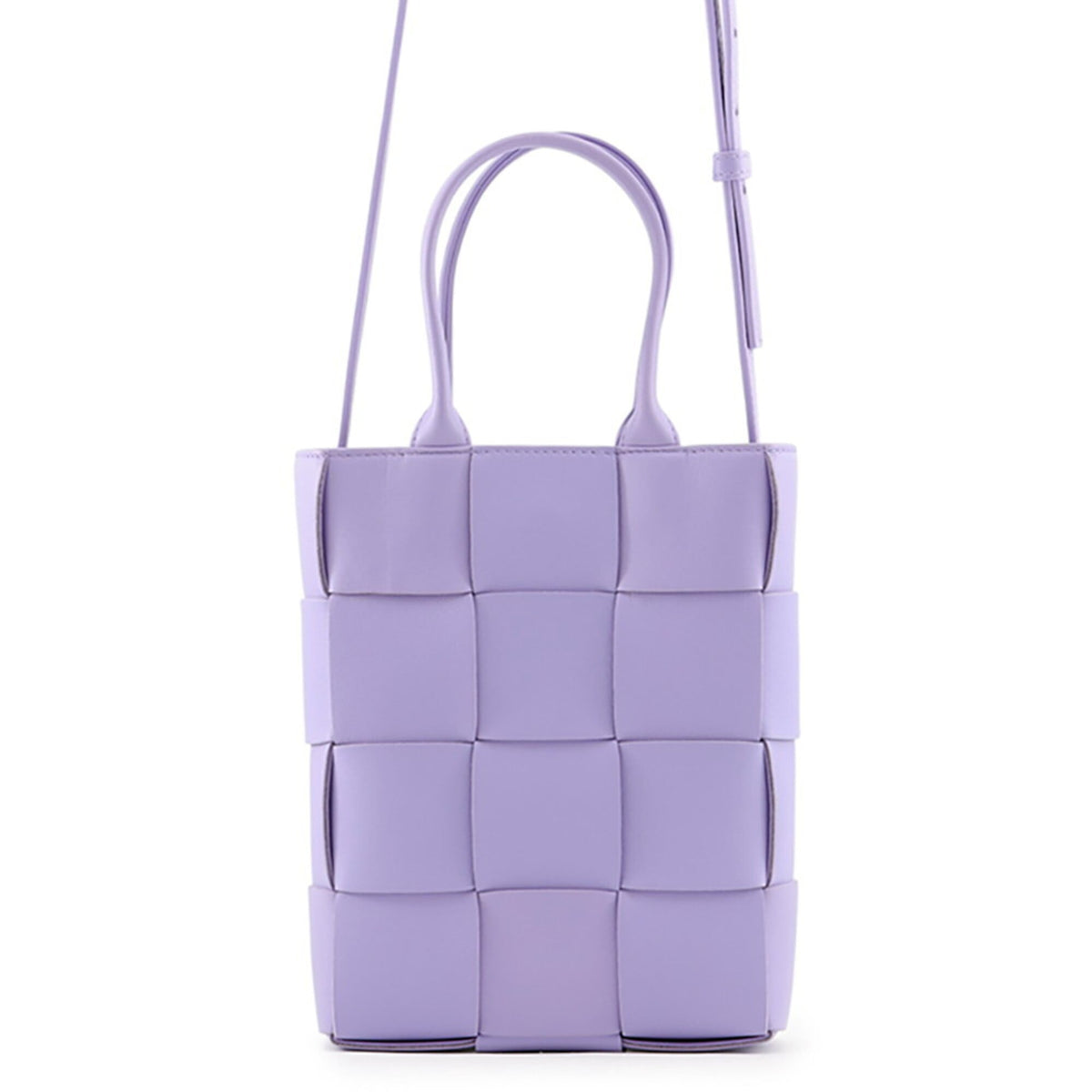 Bottega Veneta Purple Leather Handbag (Pre-Owned)