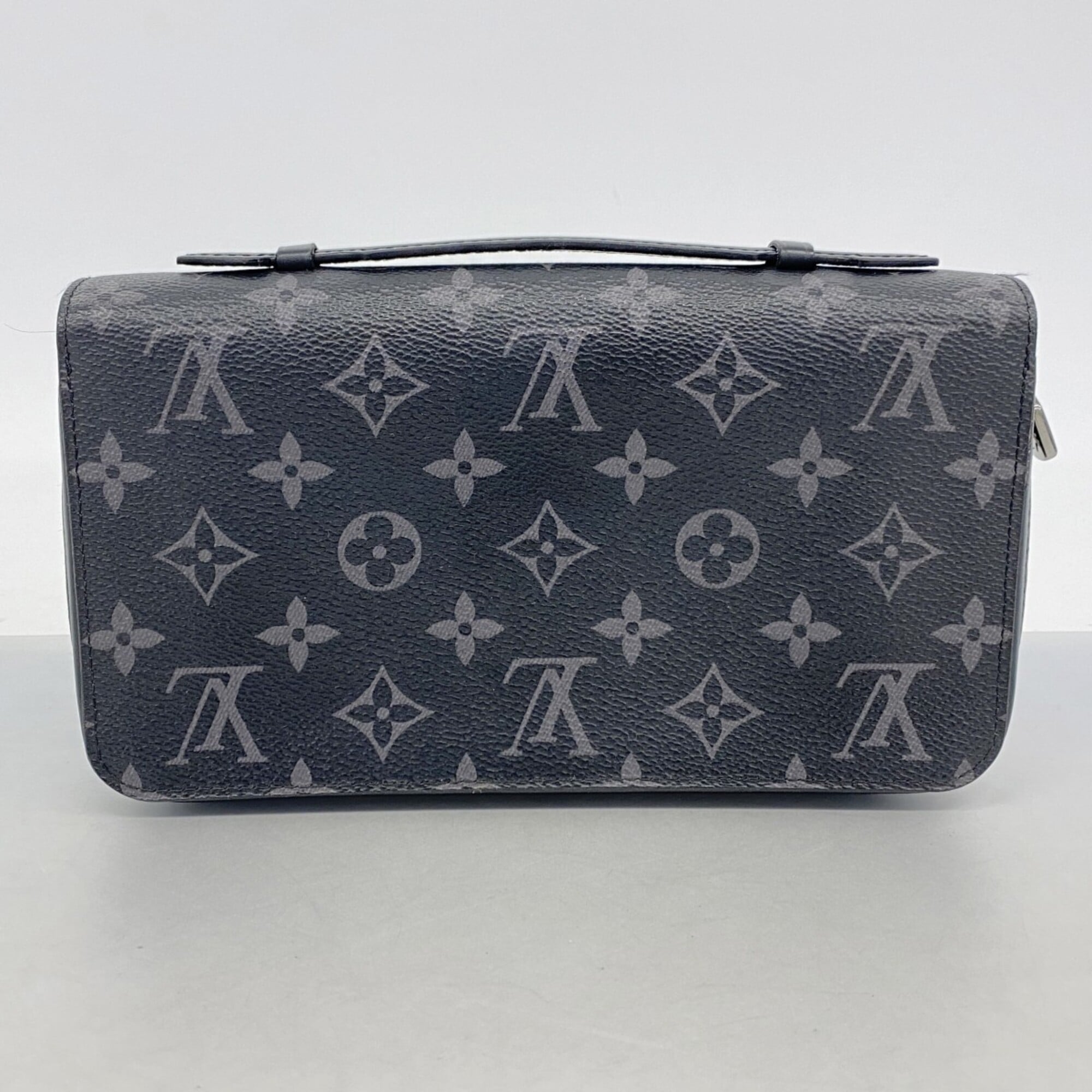 Louis Vuitton Black Gray Long Wallet (Bi-Fold) (Pre-Owned)