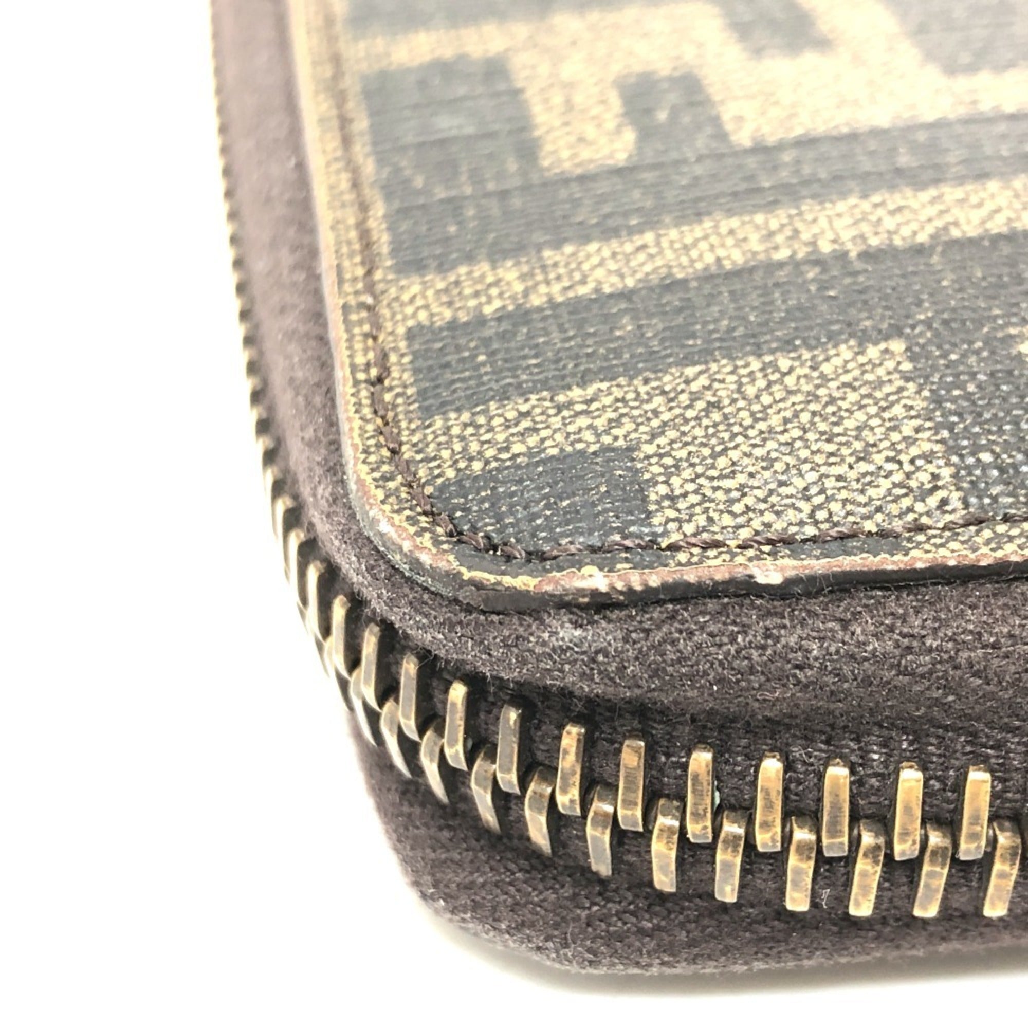 Fendi Brown Pvc Leather Long Wallet (Bi-Fold) (Pre-Owned)