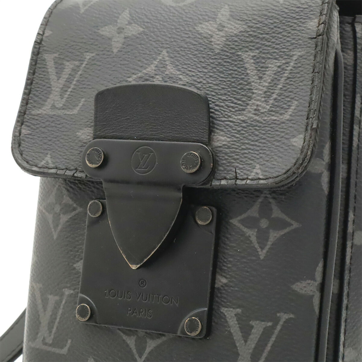 Louis Vuitton Black Gray Monogram Eclipse Monogram Eclipse Shoulder Bag (Pre-Owned)