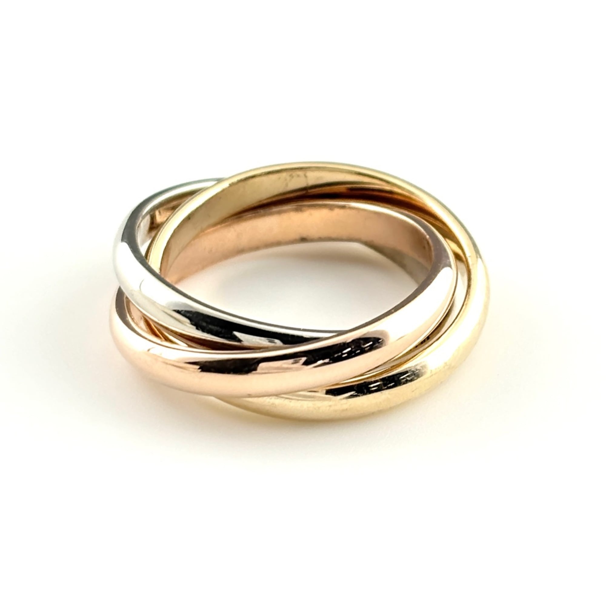 Tiffany Pink Gold (14K) White Gold (14K) Yellow Gold Band Ring (Pre-Owned)