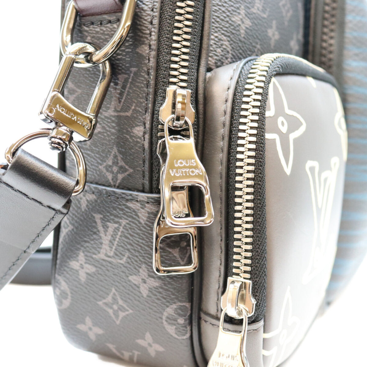 Louis Vuitton Black Monogram Eclipse Shoulder Bag (Pre-Owned)
