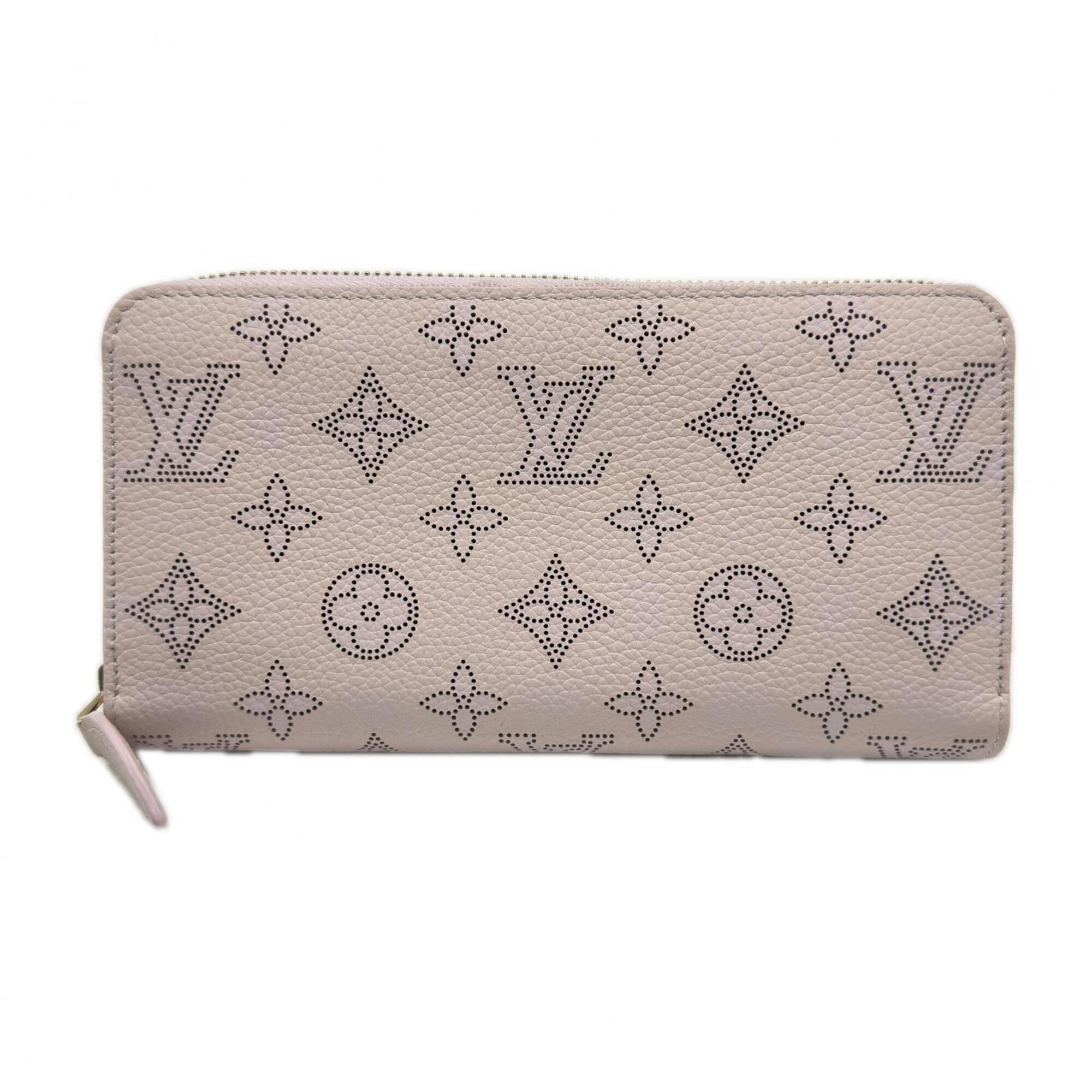 Louis Vuitton Mahina Purple Leather Long Wallet (Bi-Fold) (Pre-Owned)