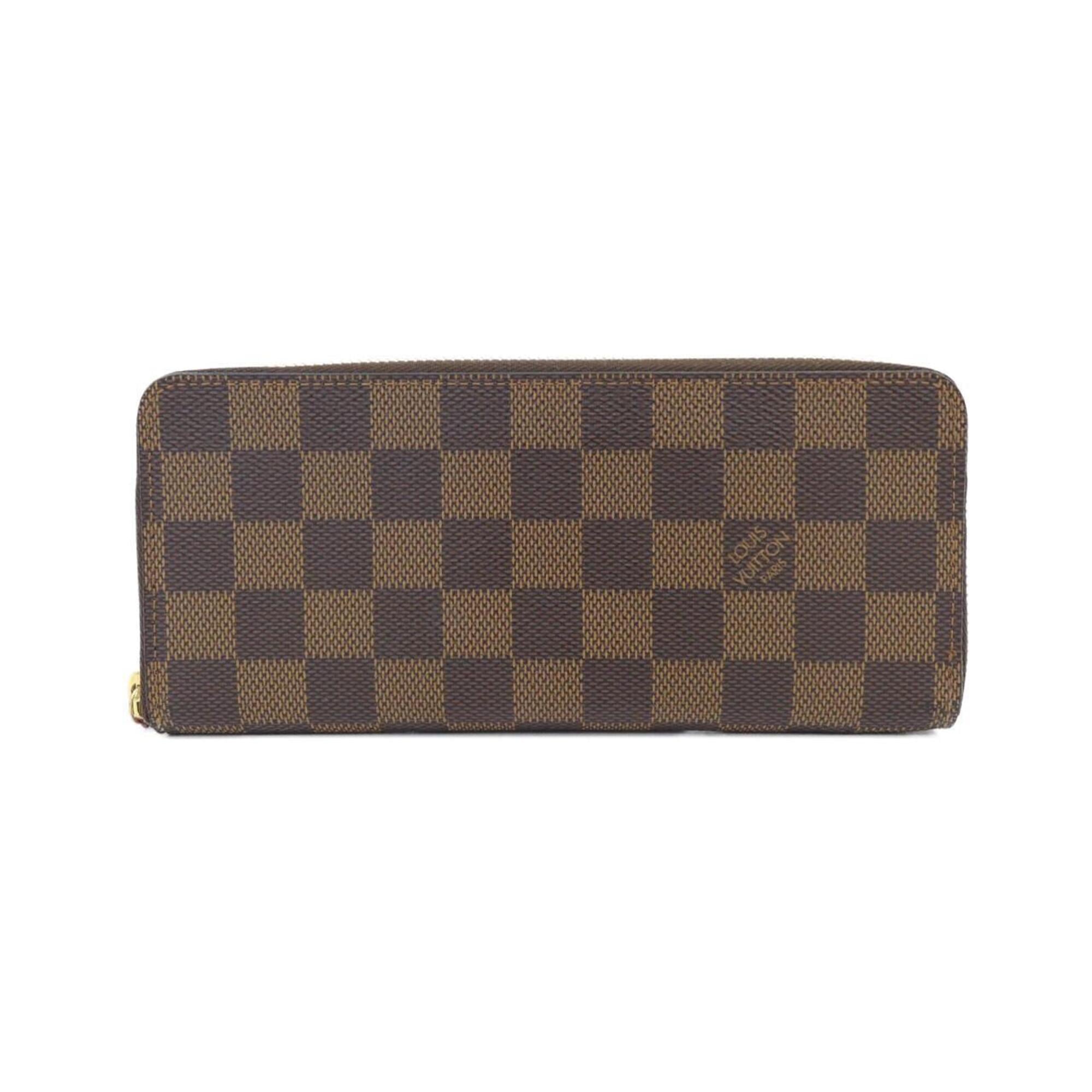 Louis Vuitton Damier Ebene Coated Canvas Long Wallet (Bi-Fold) (Pre-Owned)
