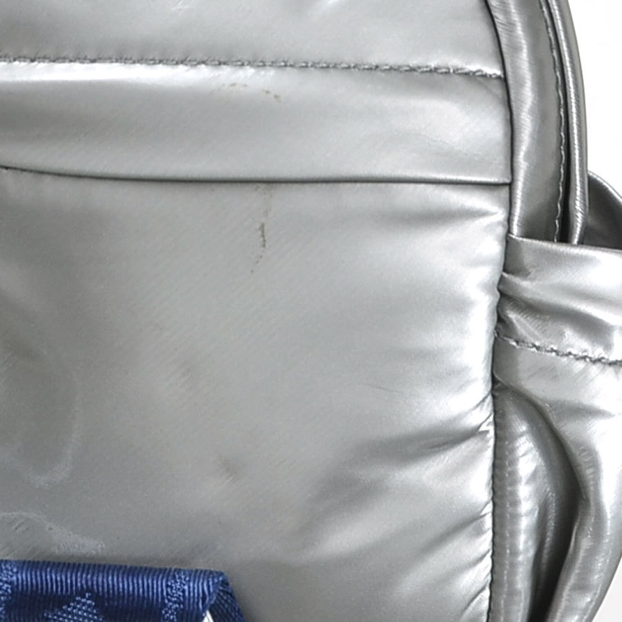 Mcm Blue Silver Pvc Shoulder Bag (Pre-Owned)