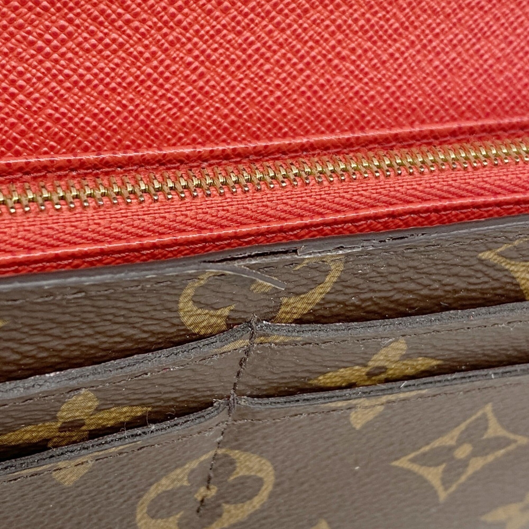 Louis Vuitton Brown Coquelicots Long Wallet (Bi-Fold) (Pre-Owned)