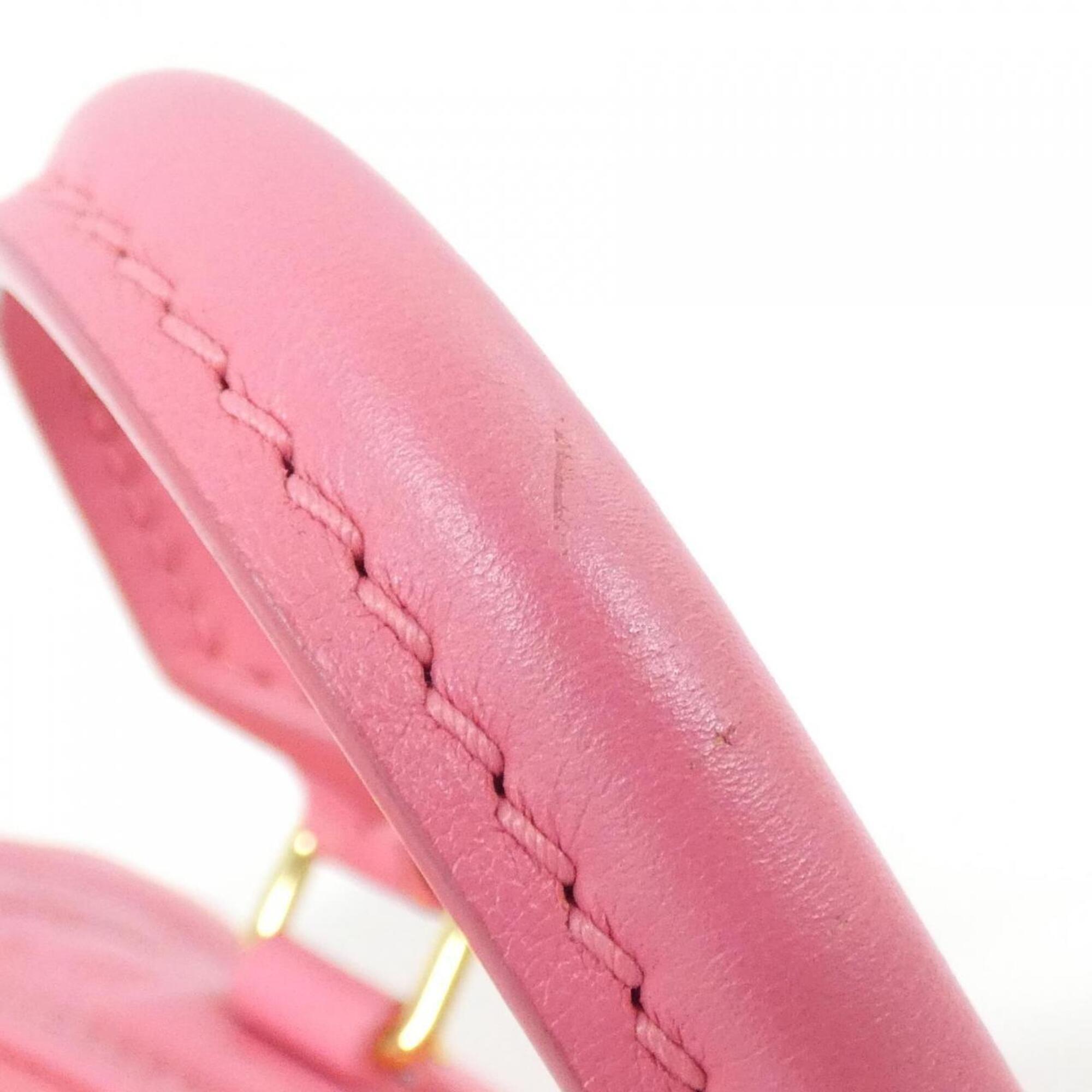 Louis Vuitton Pink Leather Shoulder Bag (Pre-Owned)
