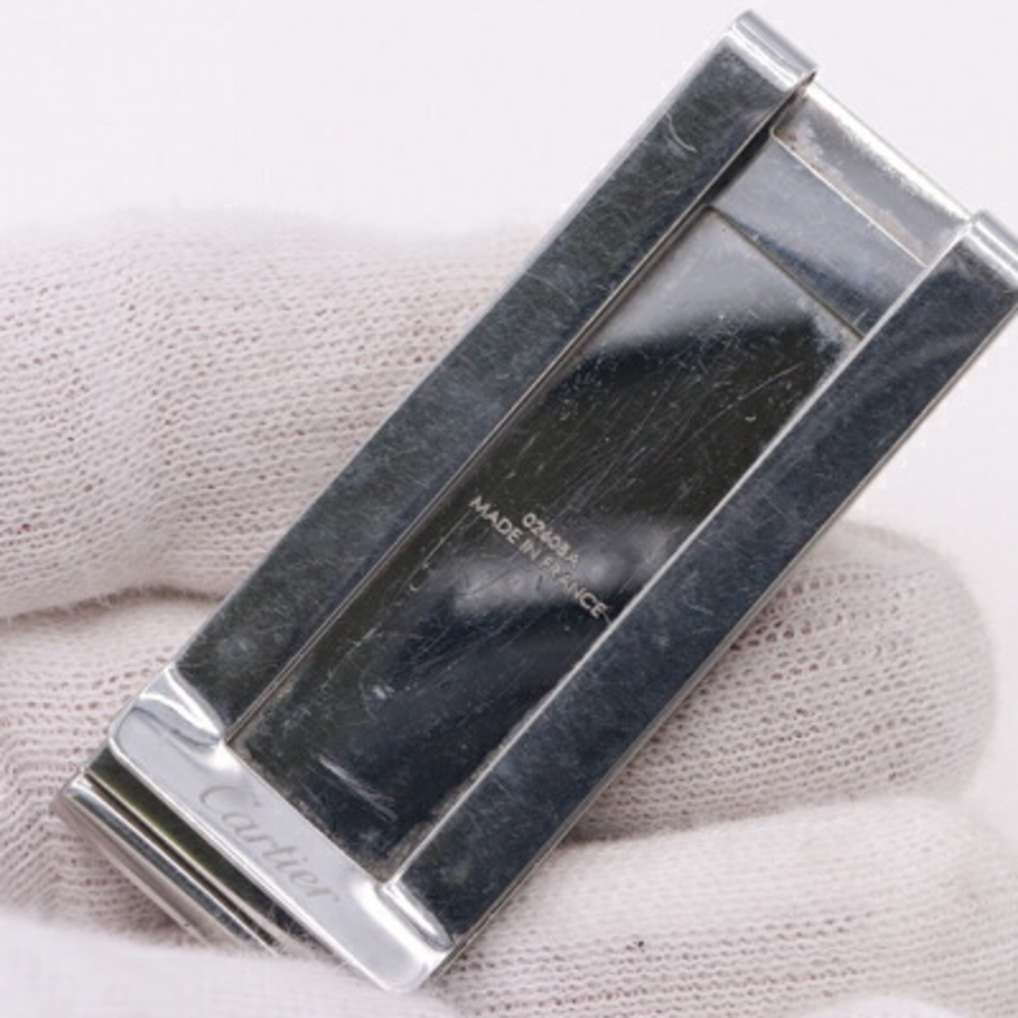 Cartier Gold Silver Stainless Steel Money Clip (Pre-Owned)