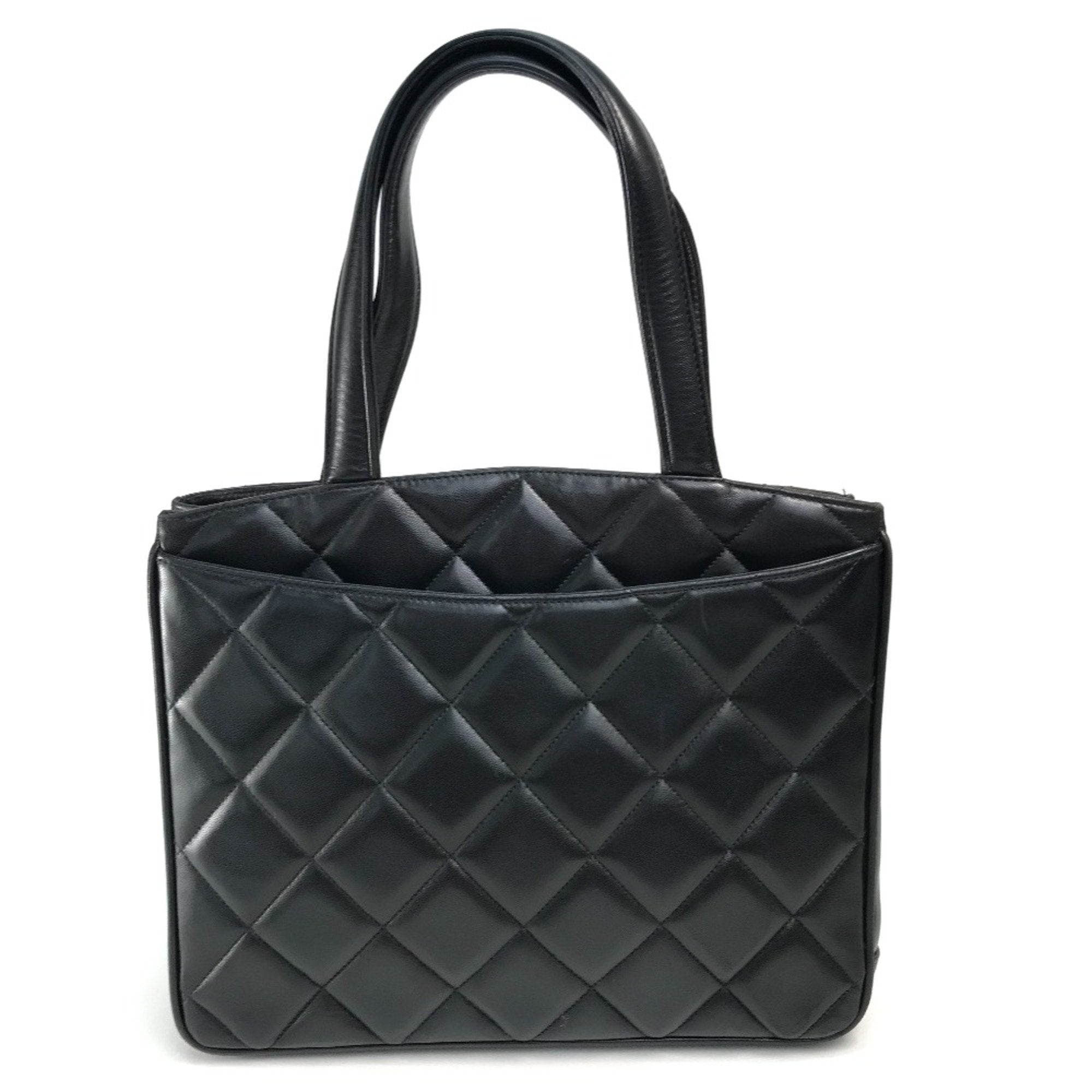 Chanel Black Leather Tote Bag (Pre-Owned)
