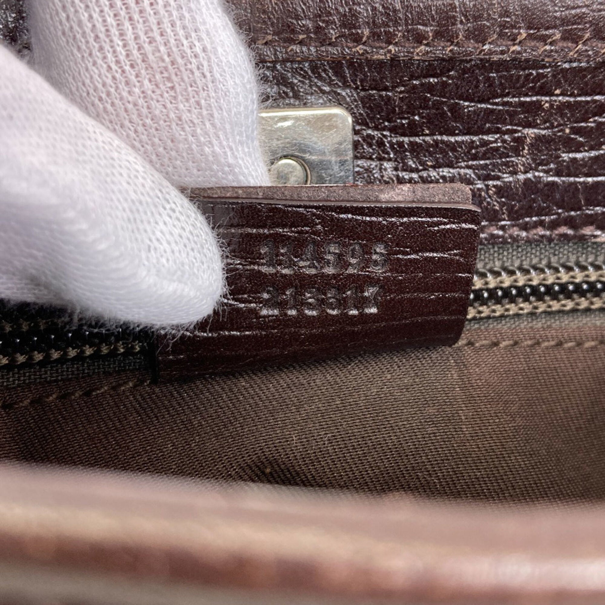 Gucci Brown Pvc Tote Bag (Pre-Owned)