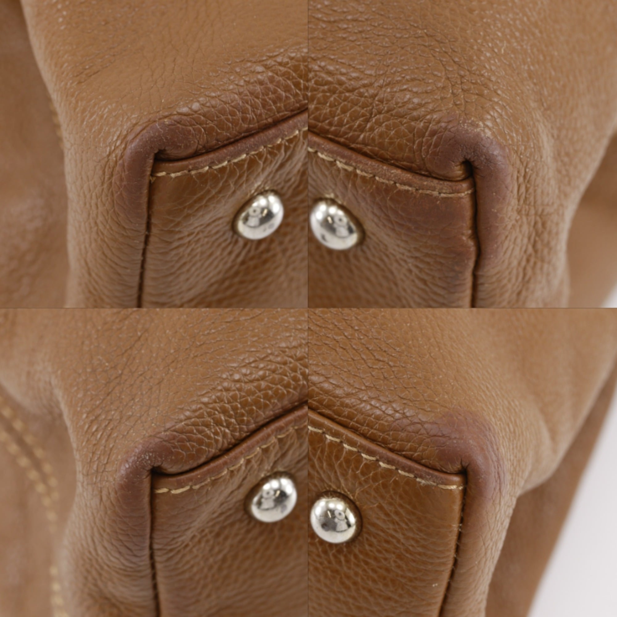 Gucci Brown Leather Tote Bag (Pre-Owned)