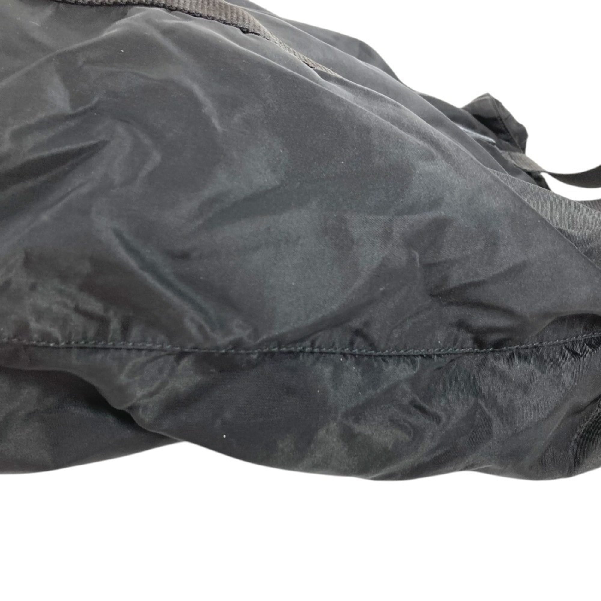 Prada Black Nylon Handbag Shoulder Bag Tote Bag (Pre-Owned)