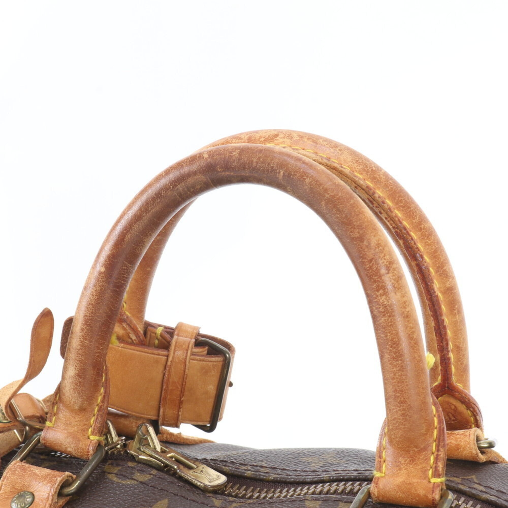 Louis Vuitton Brown Monogram Leather Coated Canvas Handbag Tote Bag (Pre-Owned)