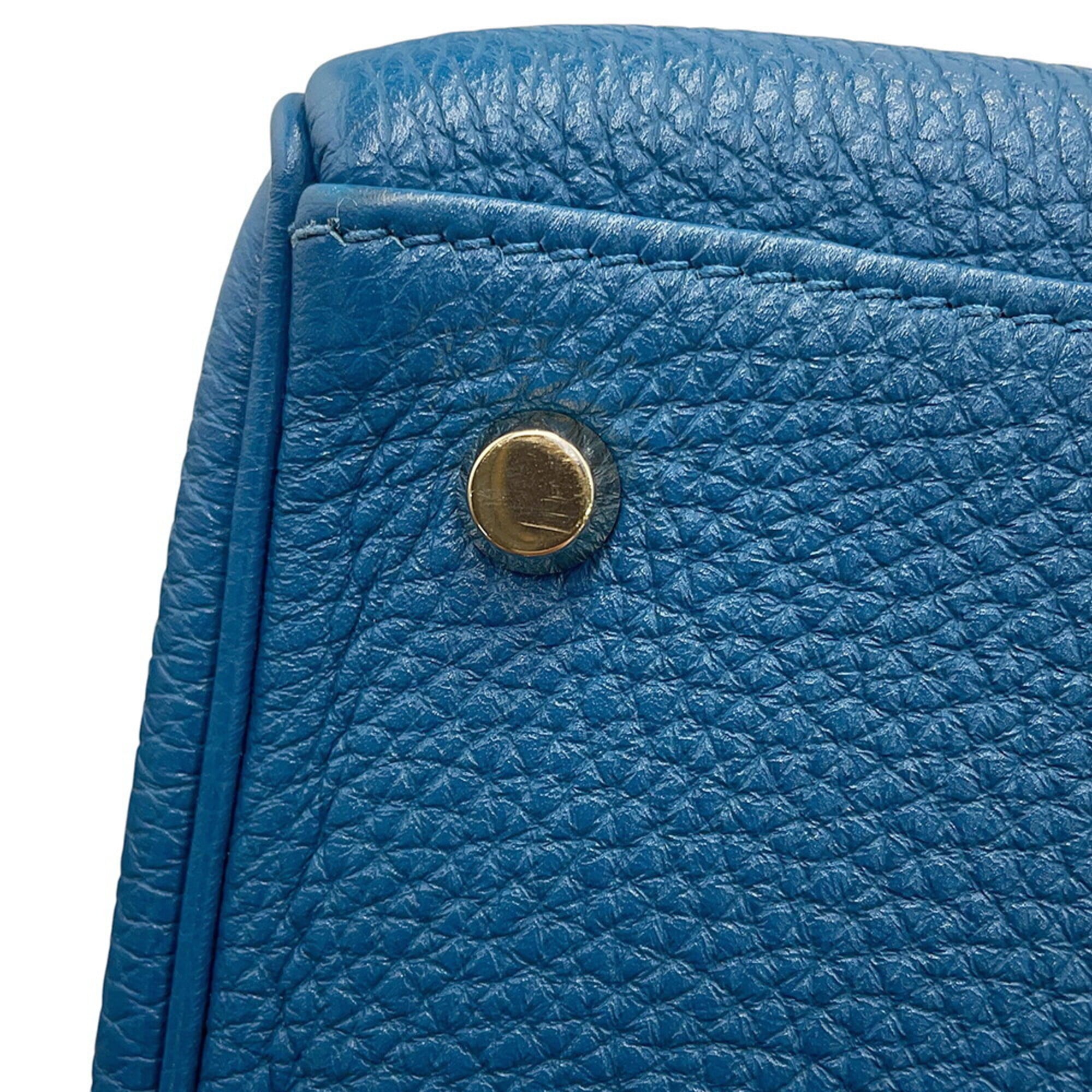 Hermes Kelly Blue Togo Leather Handbag (Pre-Owned)