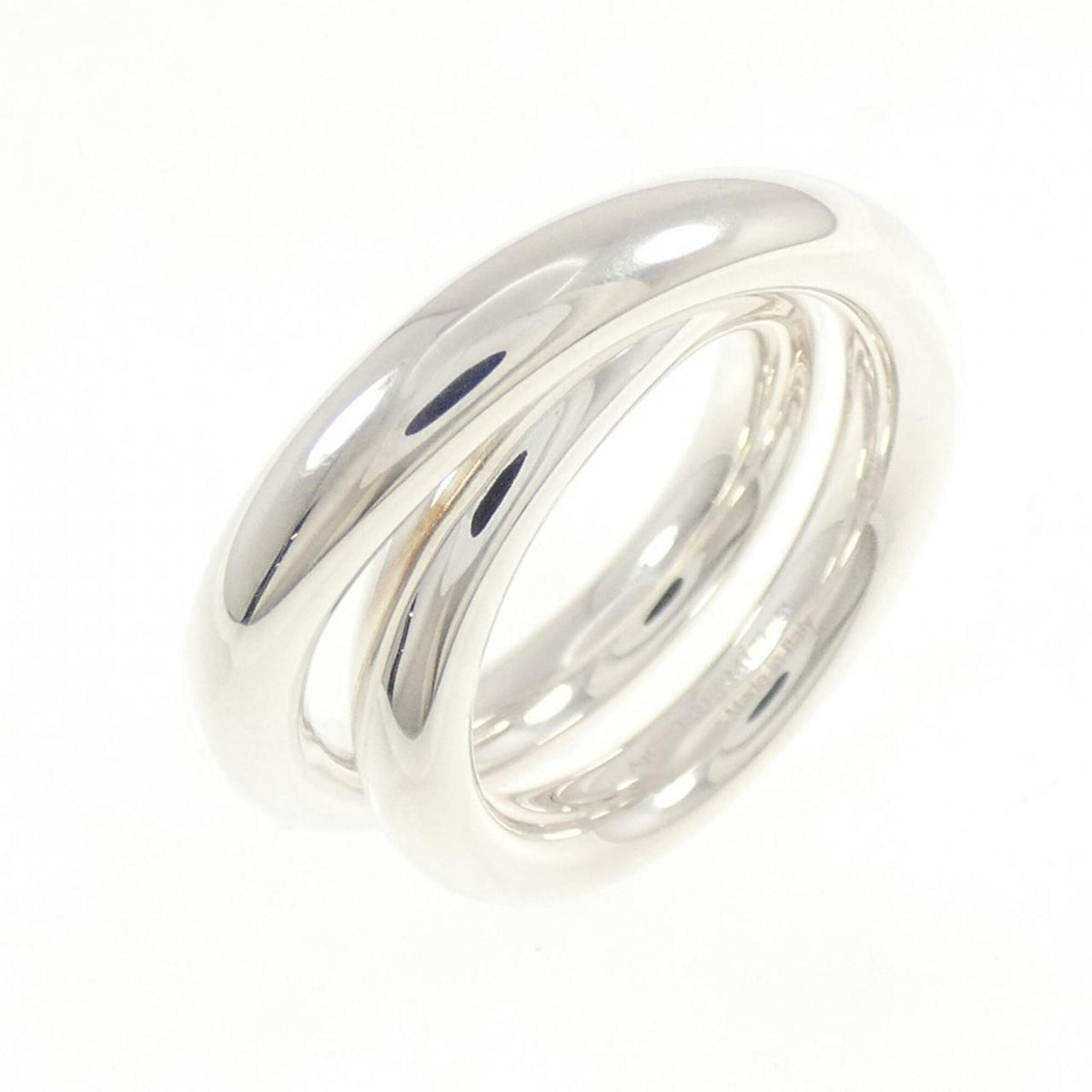 Hermes Silver 925 Band Ring (Pre-Owned)
