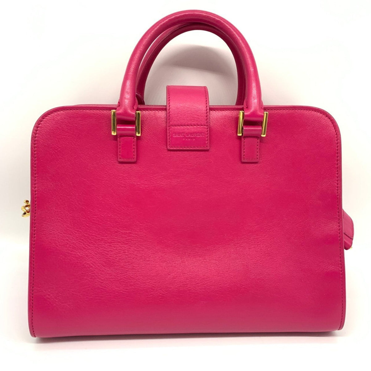 Saint Laurent Pink Leather Handbag Shoulder Bag (Pre-Owned)