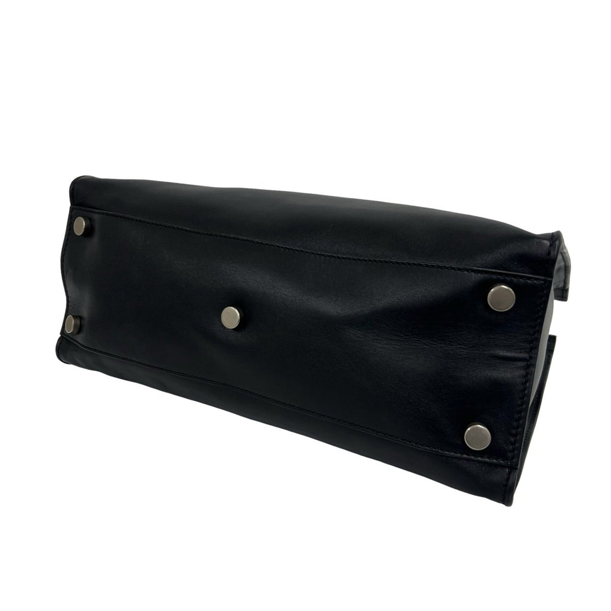 Gucci Black Leather Handbag Tote Bag (Pre-Owned)