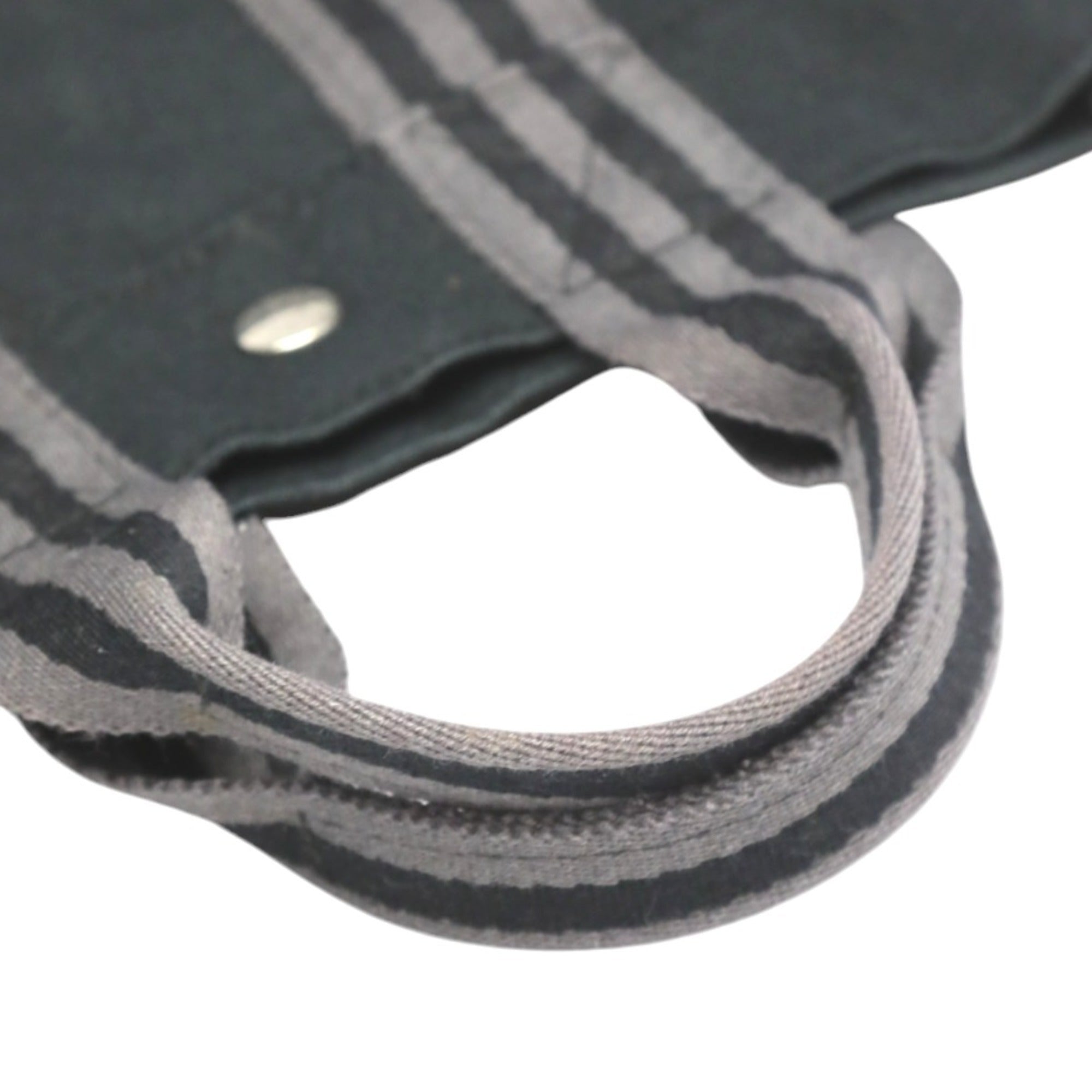 Hermes Her Line Gray Canvas Tote Bag (Pre-Owned)