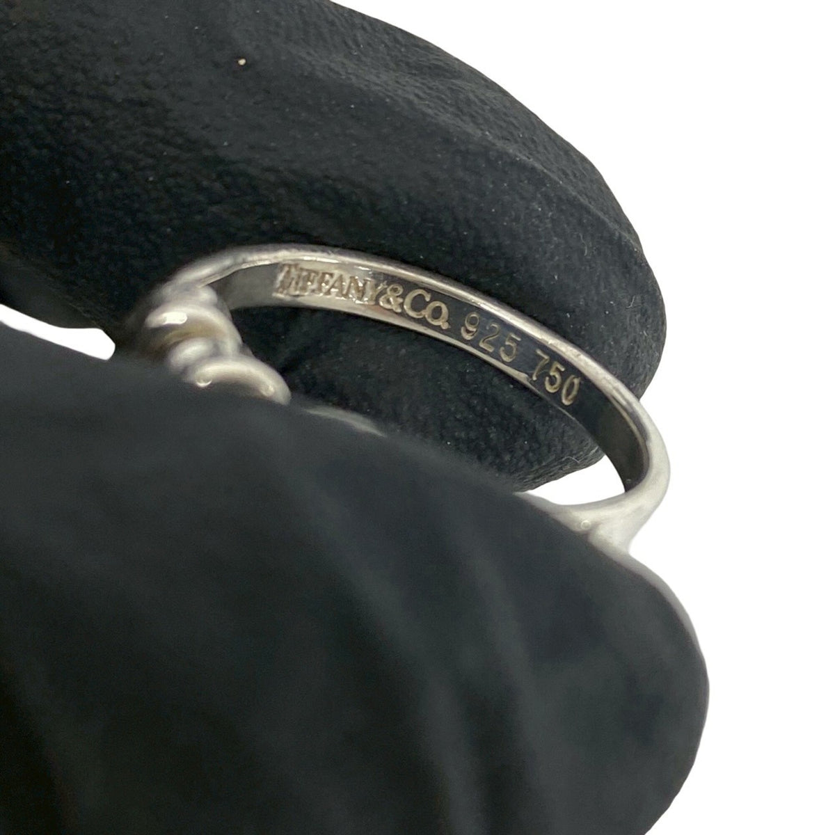 Tiffany Gold Silver Yellow Gold (18K) Silver 925 Band Ring (Pre-Owned)