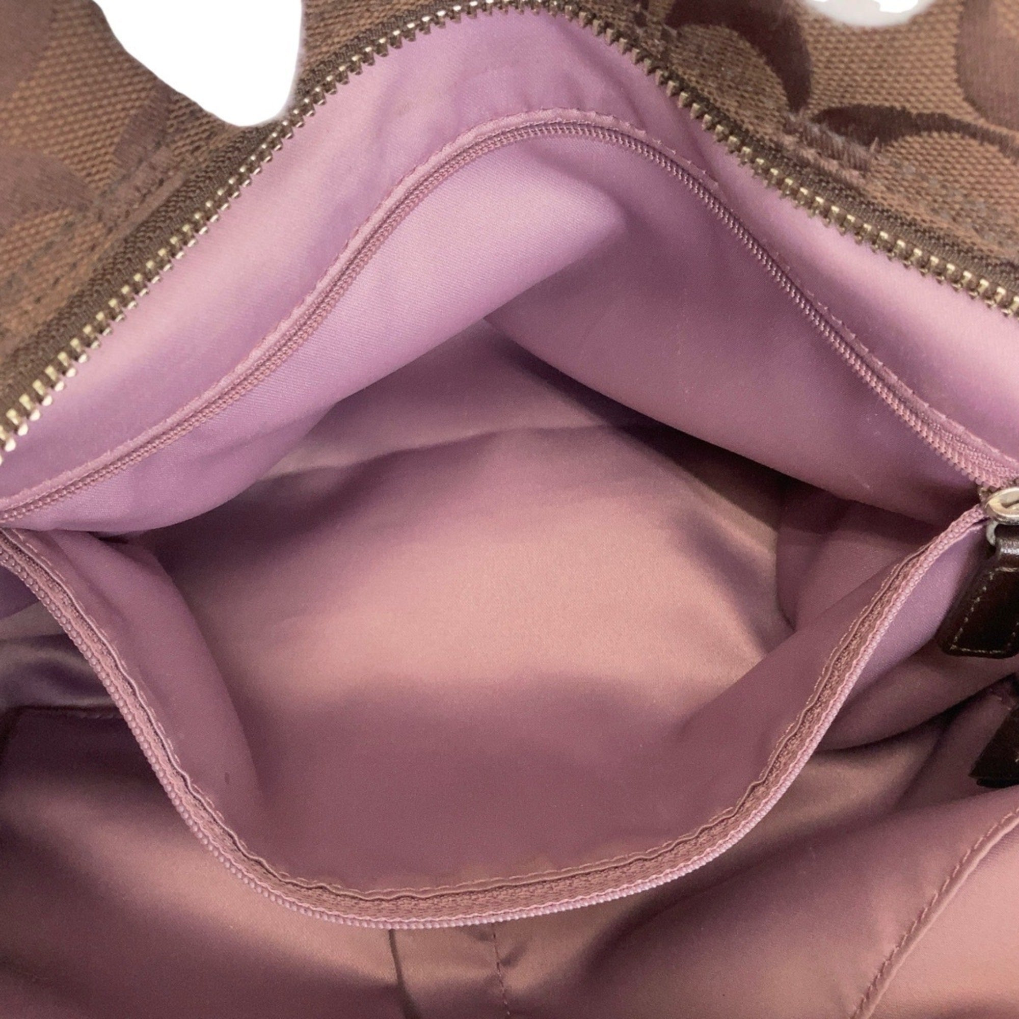 Coach Brown Canvas Shoulder Bag Tote Bag (Pre-Owned)