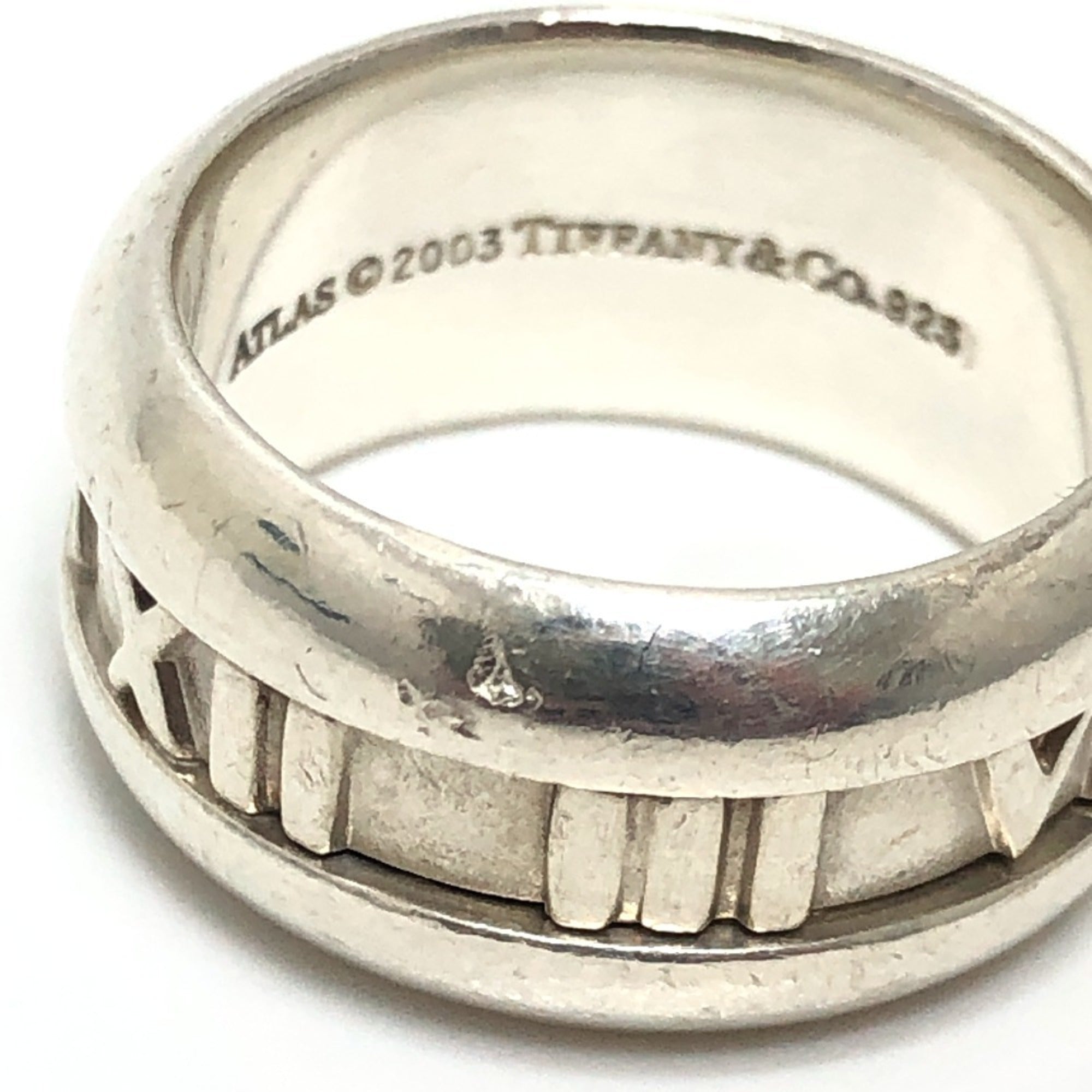 Tiffany Silver Silver 925 Band Ring (Pre-Owned)