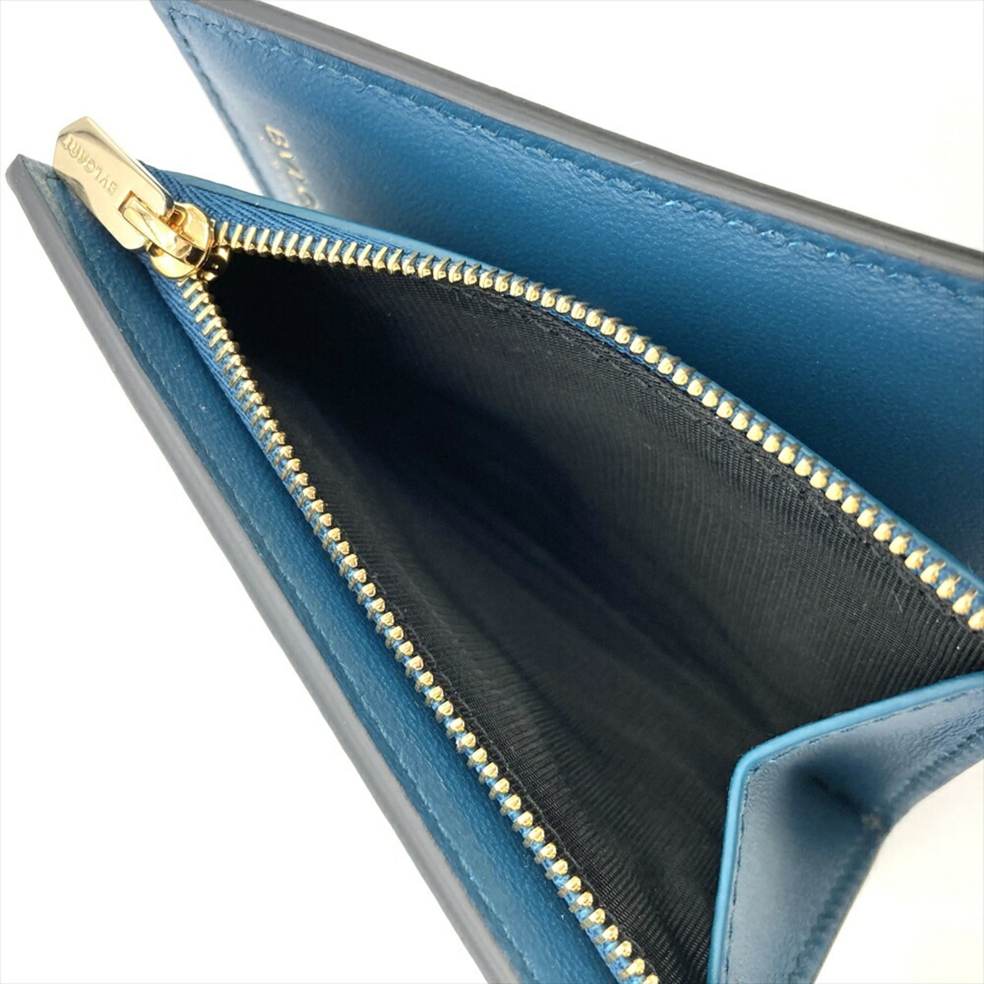 Bvlgari Black Leather Wallet (Bi-Fold) (Pre-Owned)