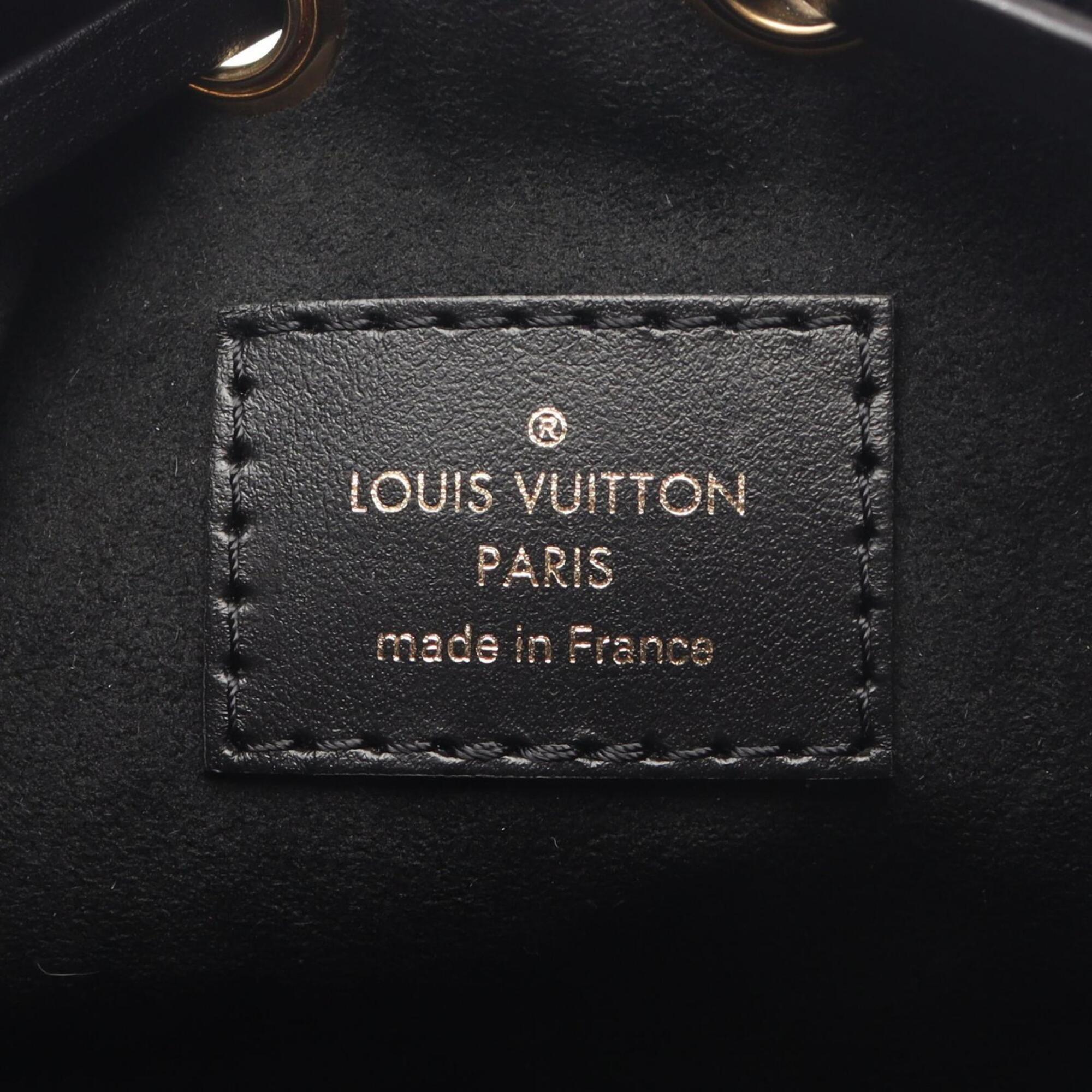 Louis Vuitton Black Brown Monogram Leather Handbag (Pre-Owned)