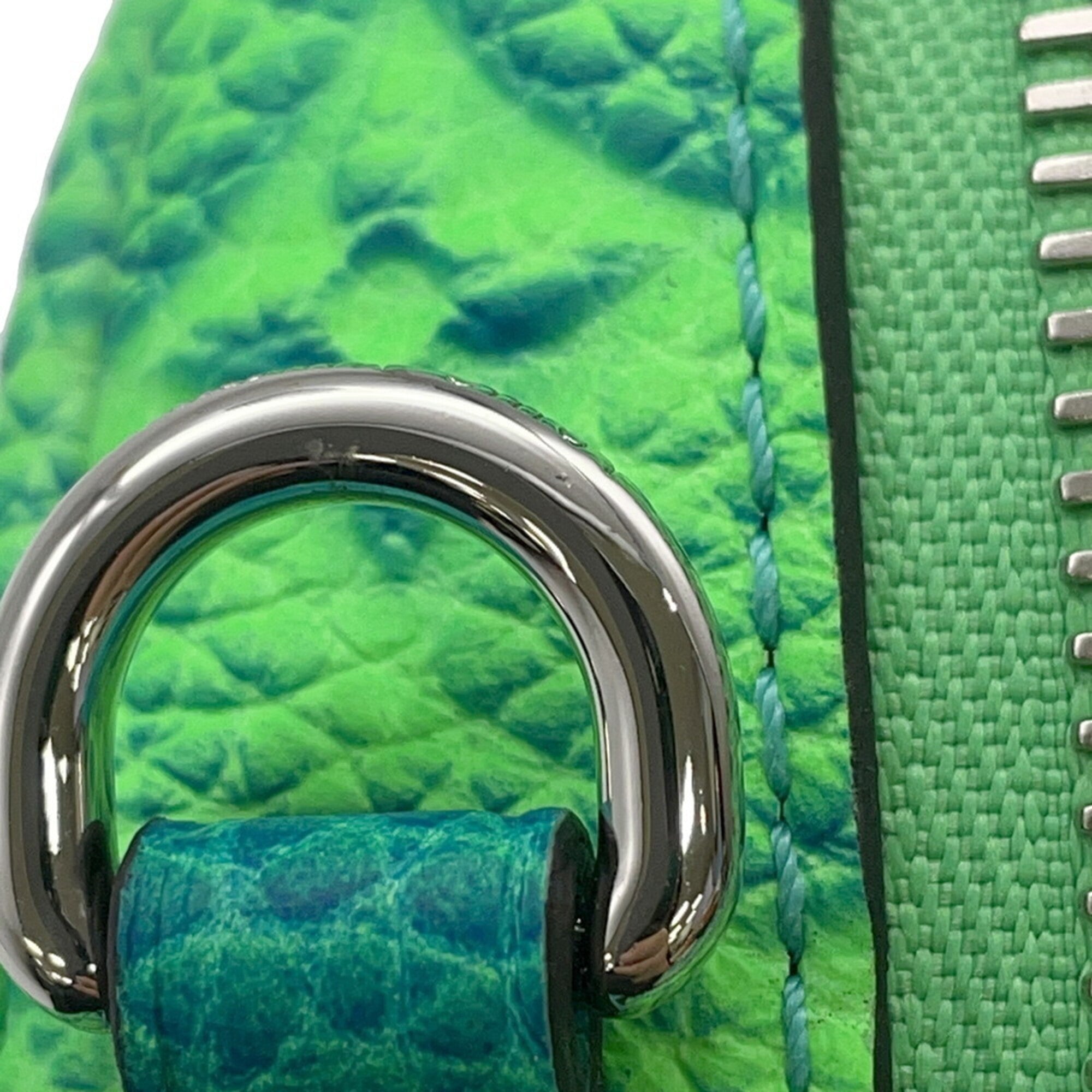 Louis Vuitton Blue Green Handbag Pouch Shoulder Bag (Pre-Owned)