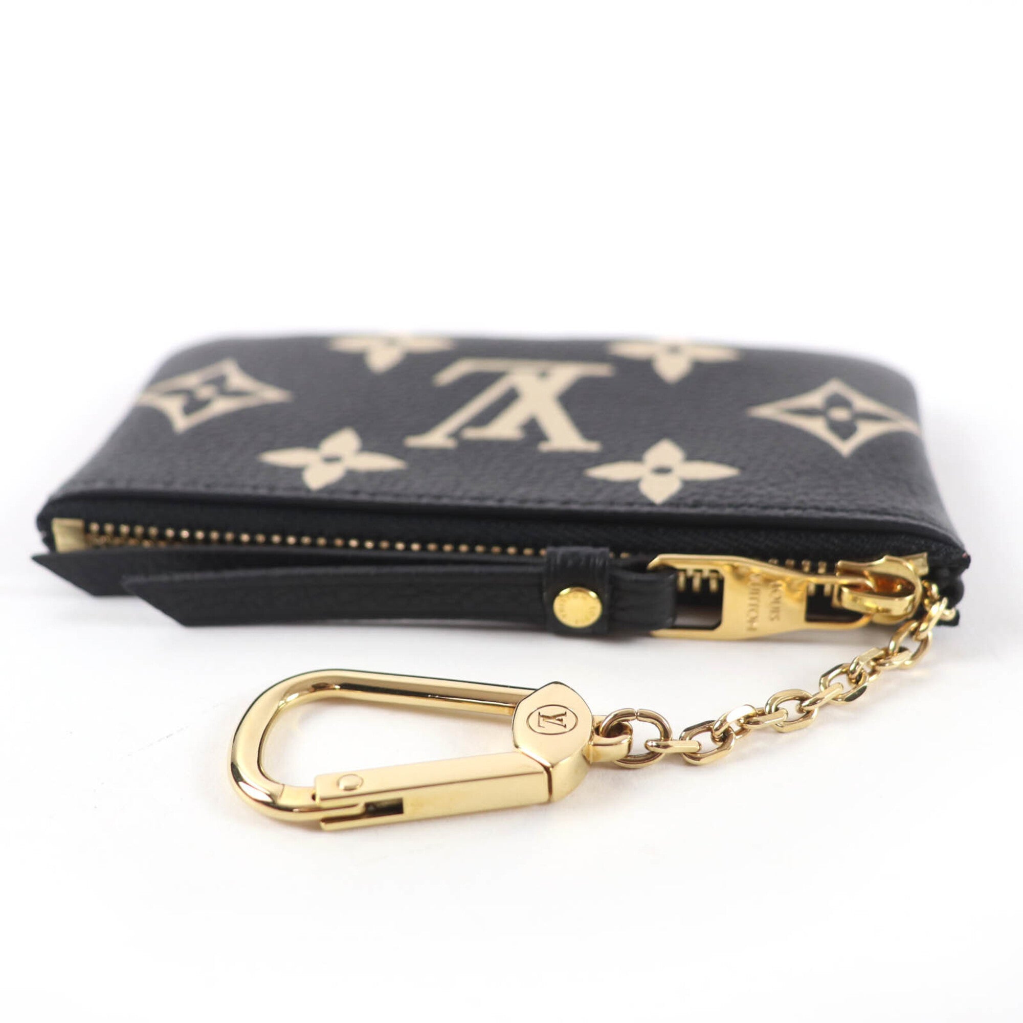 Louis Vuitton Beige Black Monogram Empreinte Coin Purse/Coin Case (Pre-Owned)