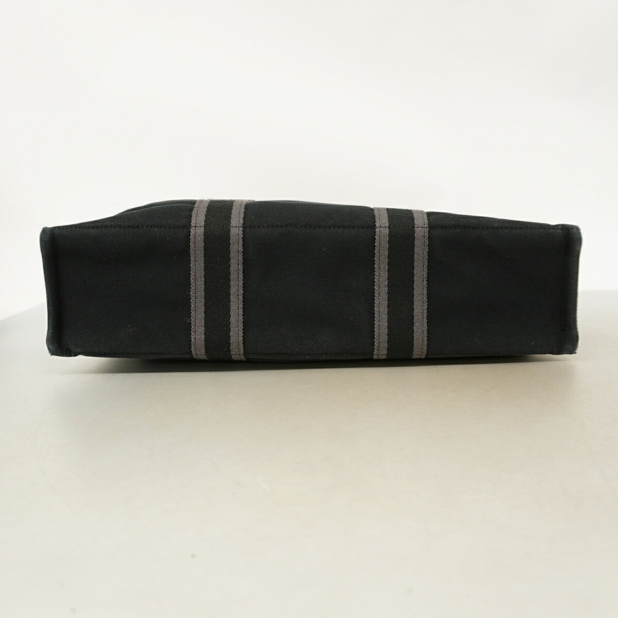 Hermes Black Canvas Tote Bag (Pre-Owned)