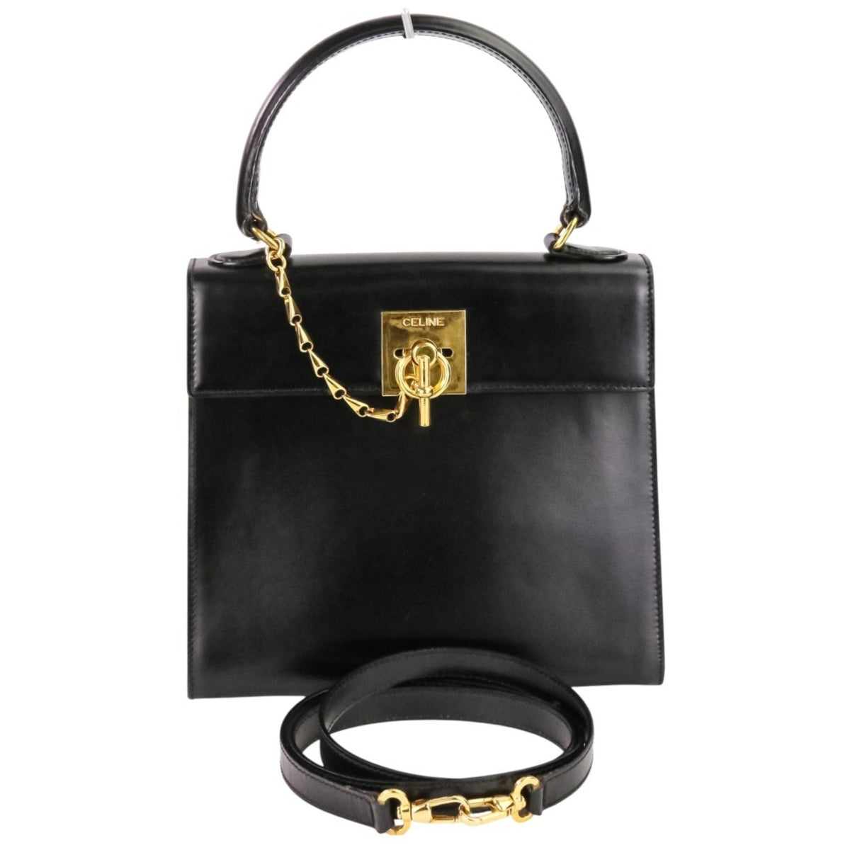 Celine Black Leather Handbag (Pre-Owned)