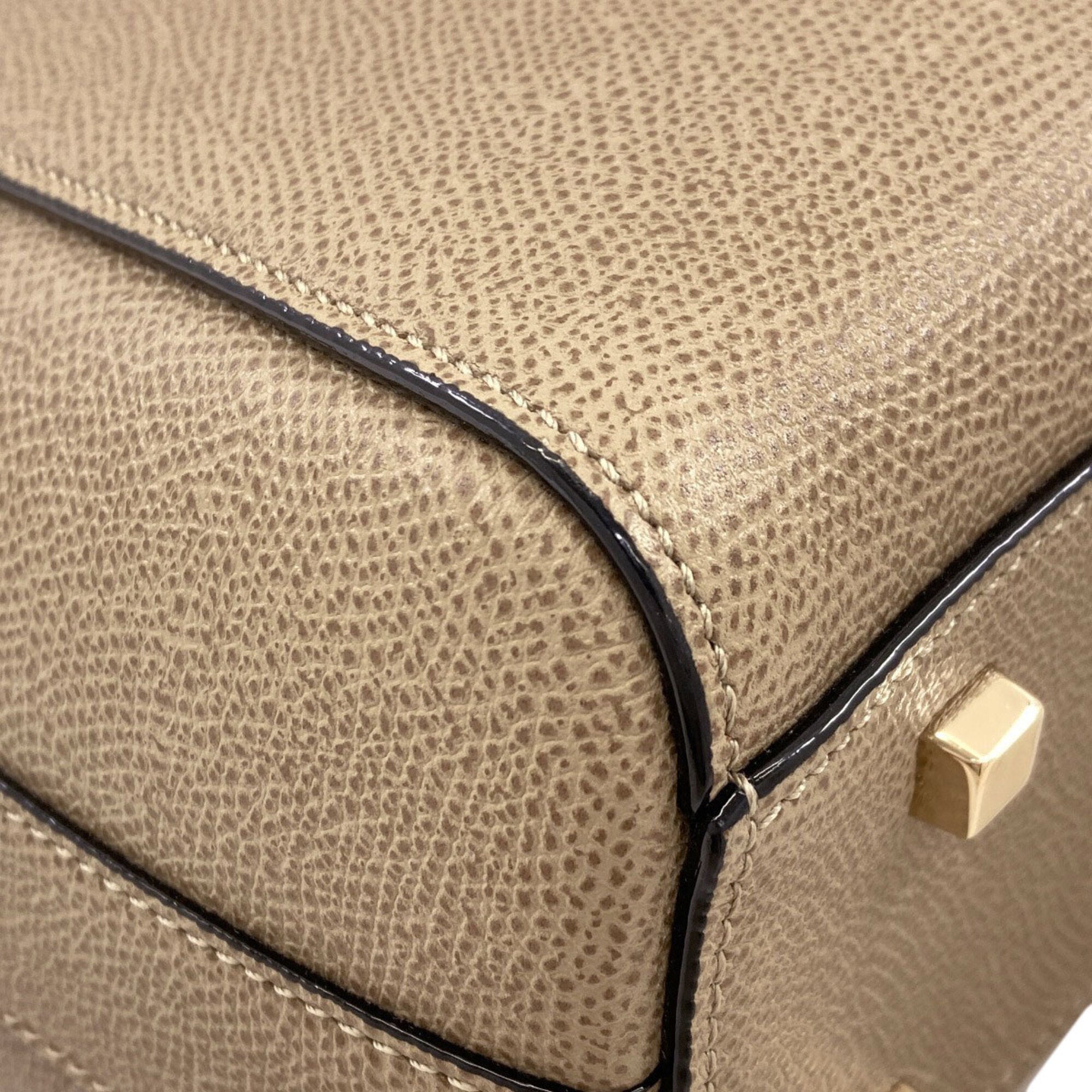 Valextra Brown Leather Shoulder Bag (Pre-Owned)