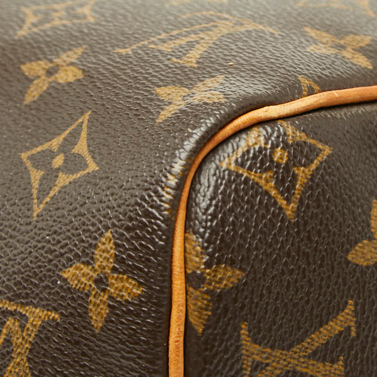 Louis Vuitton Brown Pvc Leather Boston Bag Handbag (Pre-Owned)
