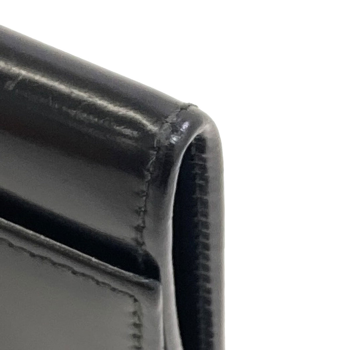 Cartier Black Leather Coin Purse/Coin Case (Pre-Owned)
