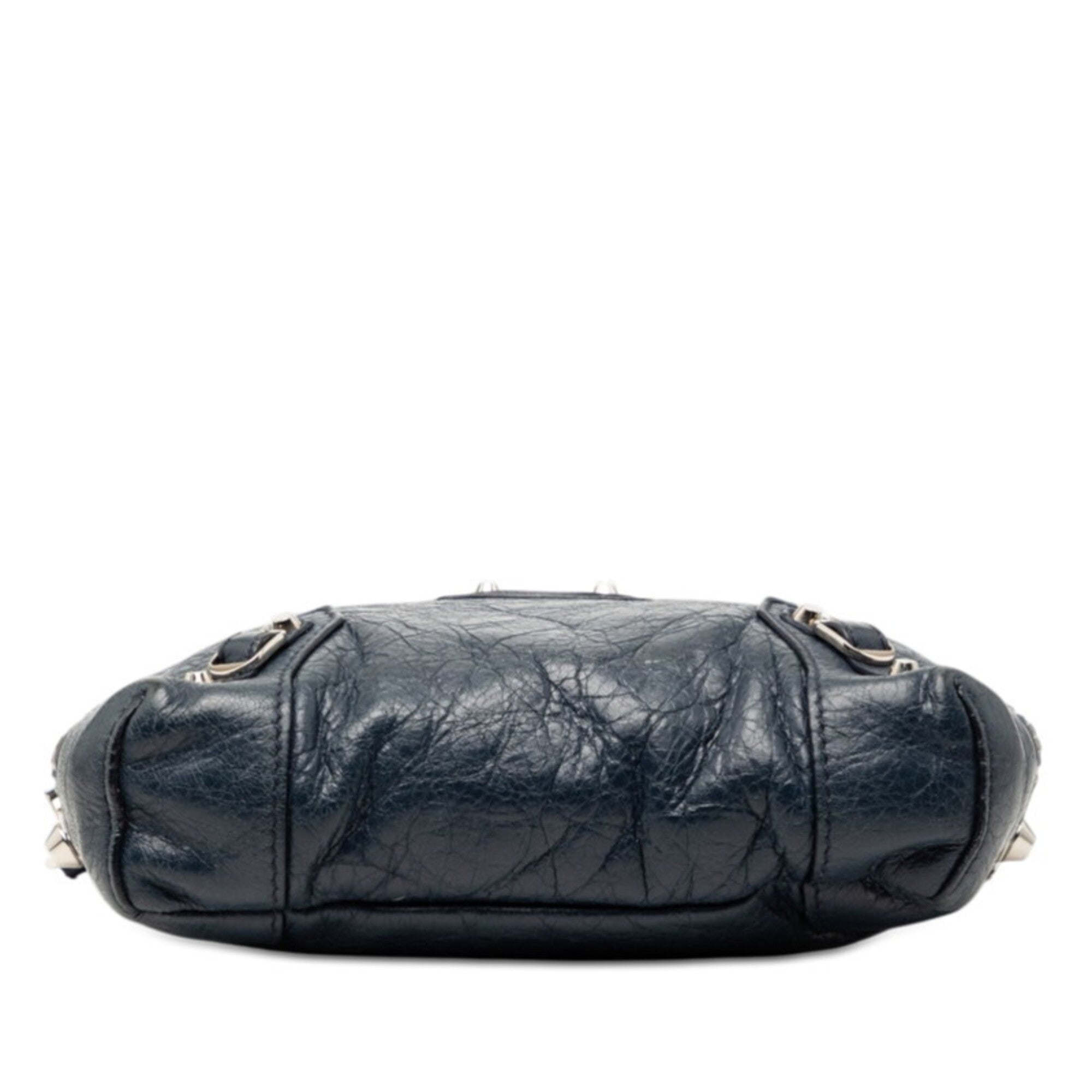 Balenciaga Blue Leather Shoulder Bag (Pre-Owned)