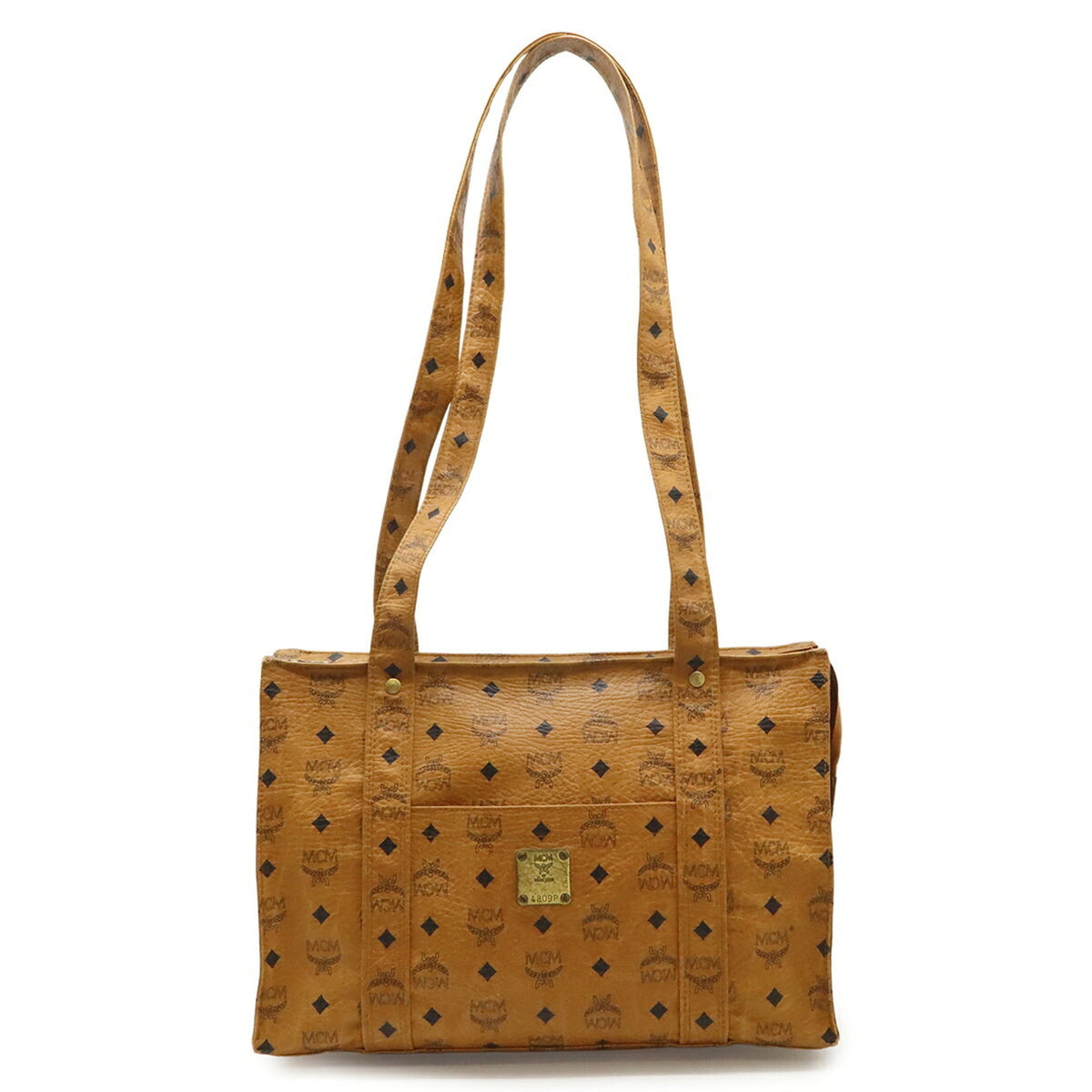 Mcm Visetos Coated Canvas Shoulder Bag Tote Bag (Pre-Owned)